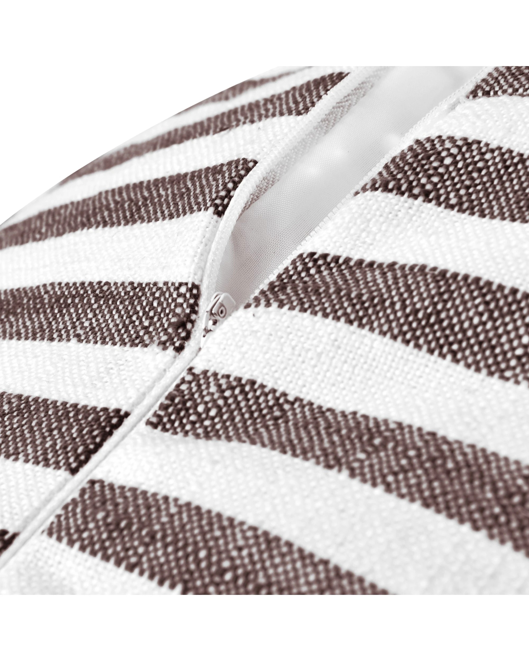 5 Cadence & Co. Oscar Faux Linen Ottoman Bean Bag Cover - Cacao, 5 of 6