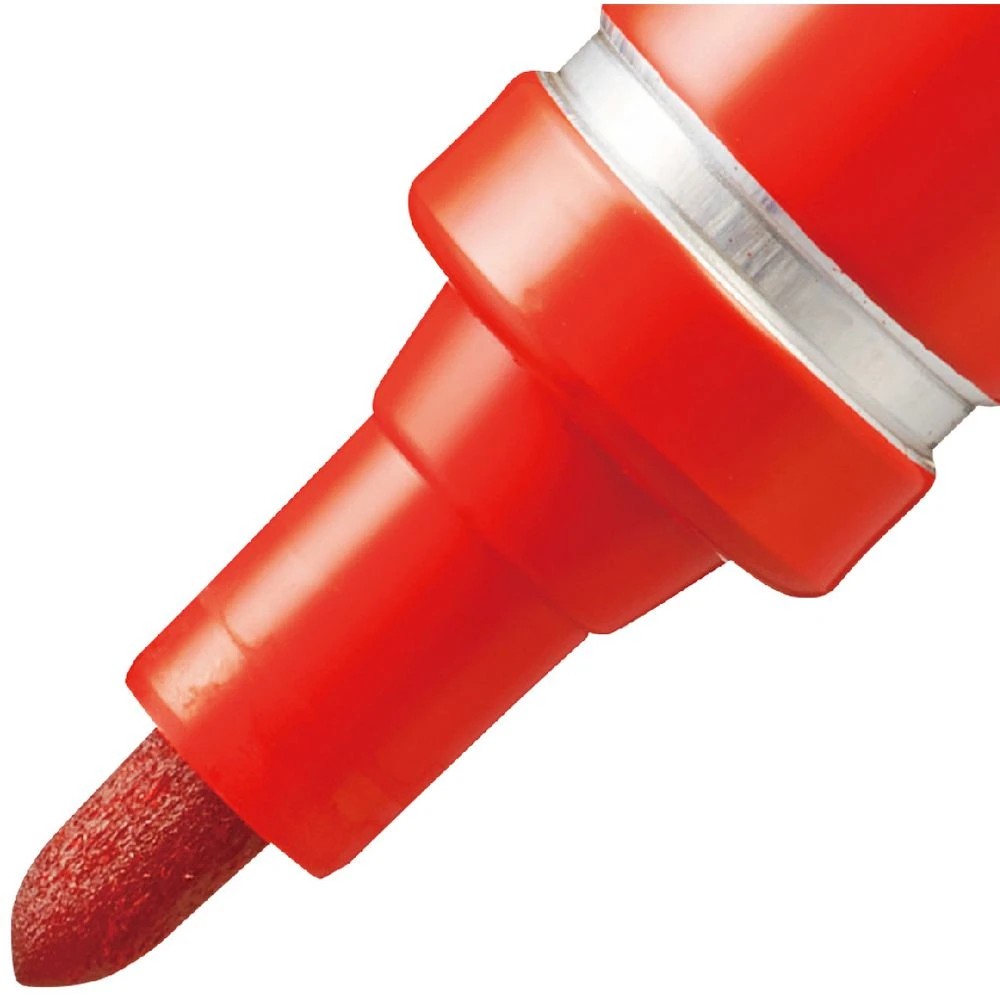 2 Pentel N50 Permanent Marker Bullet Tip Red, 2 of 7