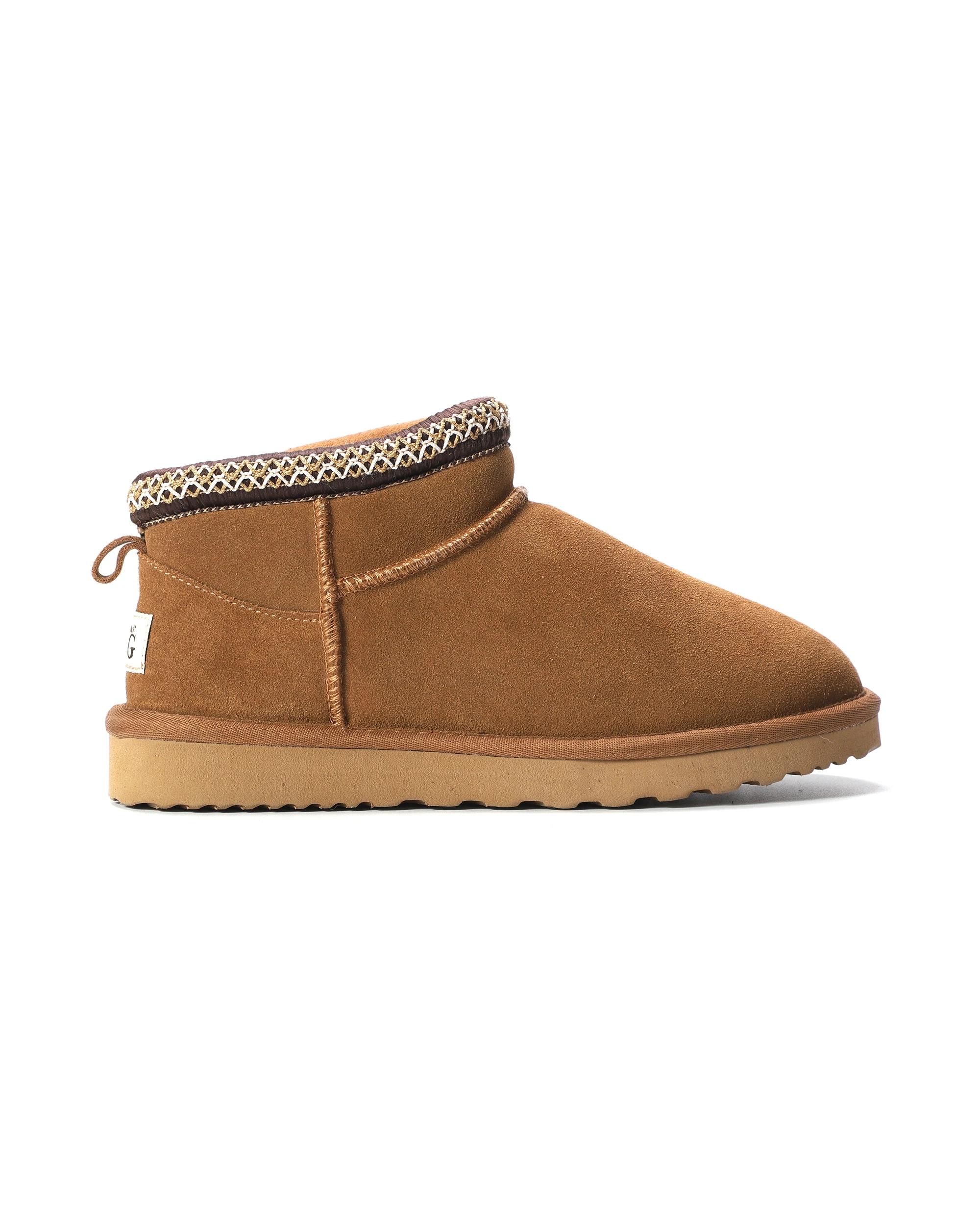 4 AUS WOOLI Altona Sheepskin Ankle Braid UGG Boots TAN, 4 of 6