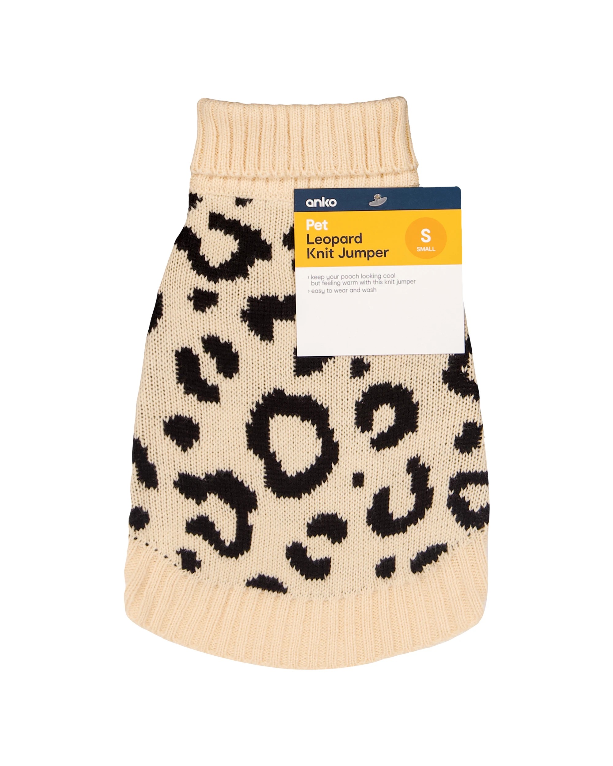 9 Pet Leopard Knit Jumper - Small, 9 of 9