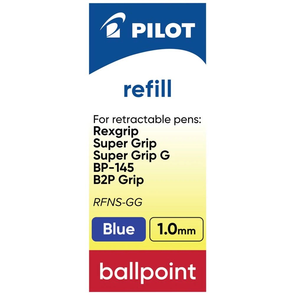 3 Pilot RFNS-GG-M-L Refill Blue Medium Ballpoint 1.0mm, 3 of 6