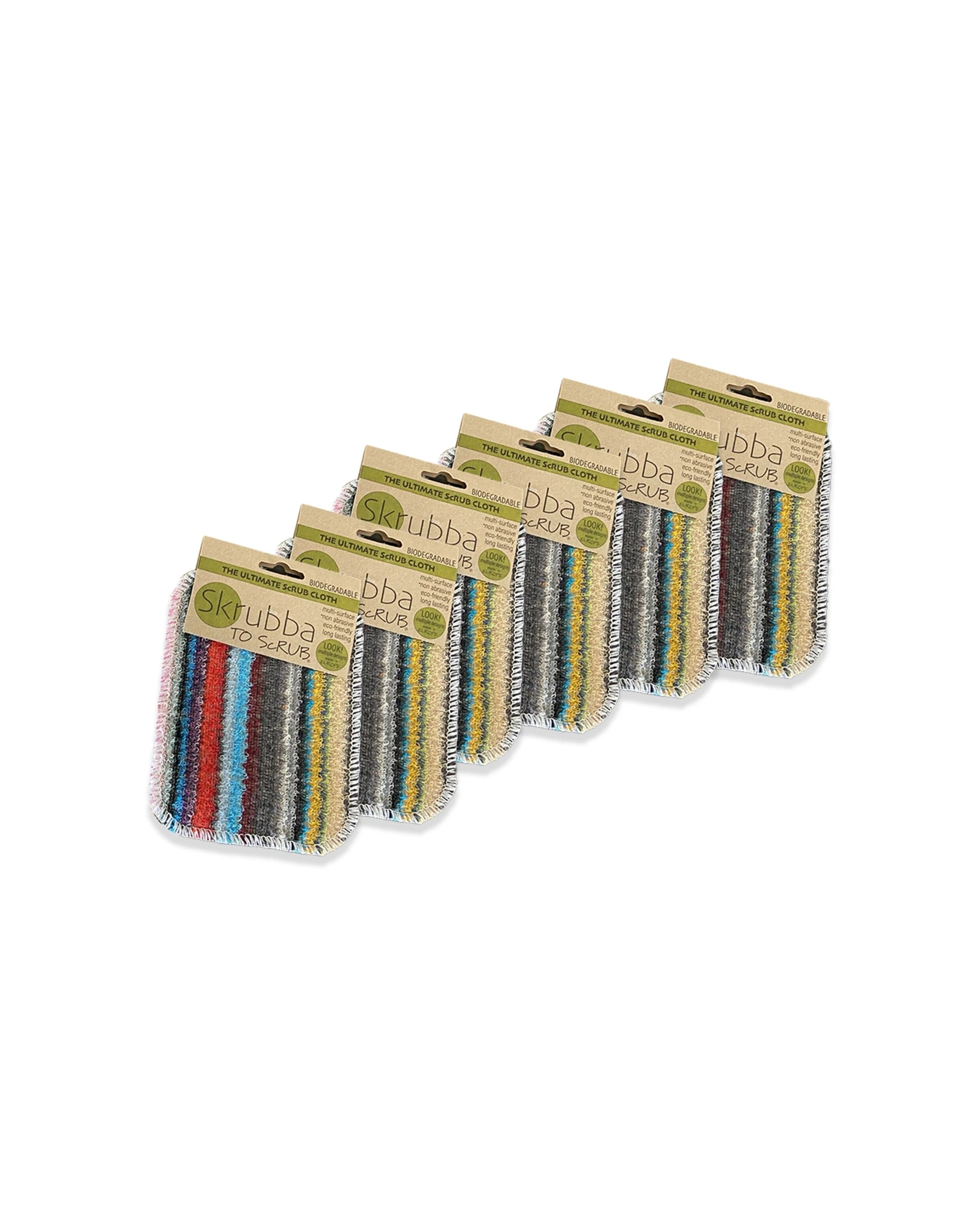 1 Skrubba 6PK Original Multipurpose Cloth And Sponge Assorted - Assorted, 1 of 3
