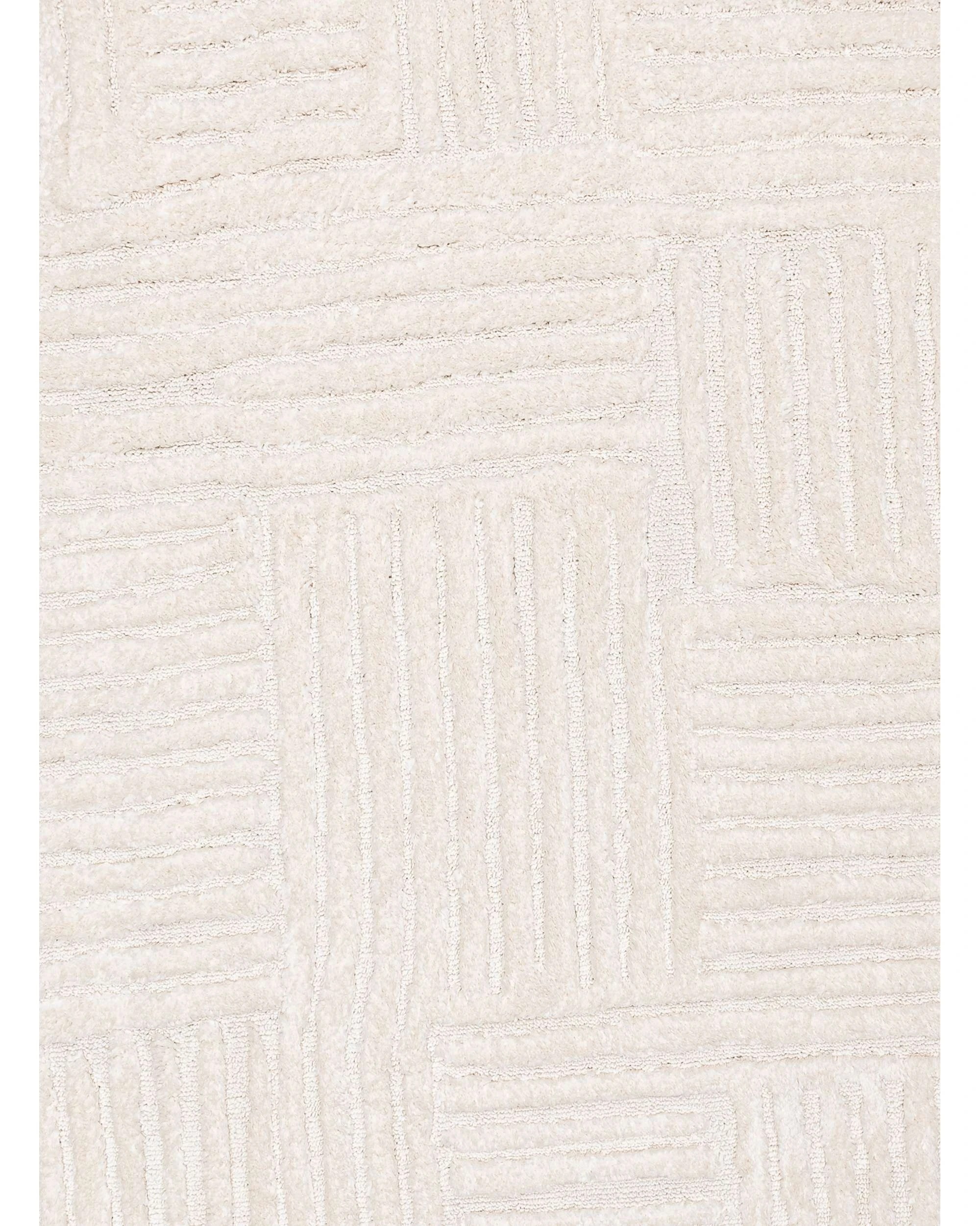 6 Loopsie Arbori Abstract Round Rug-240cm x 240cm - White, 6 of 8