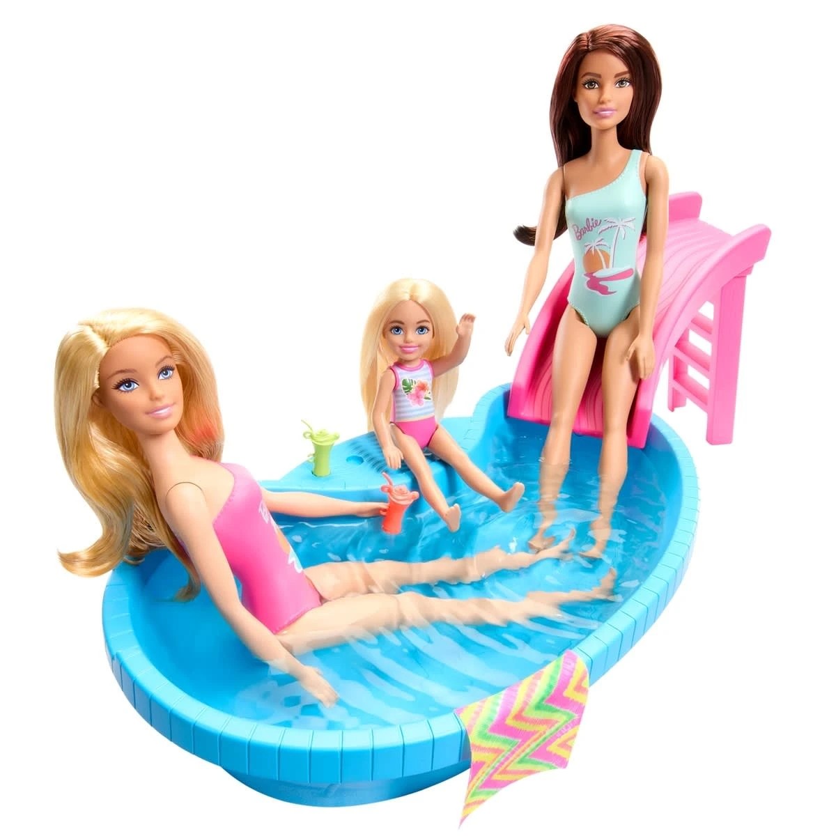 4 Barbie Doll and Pool Playset, 4 of 6