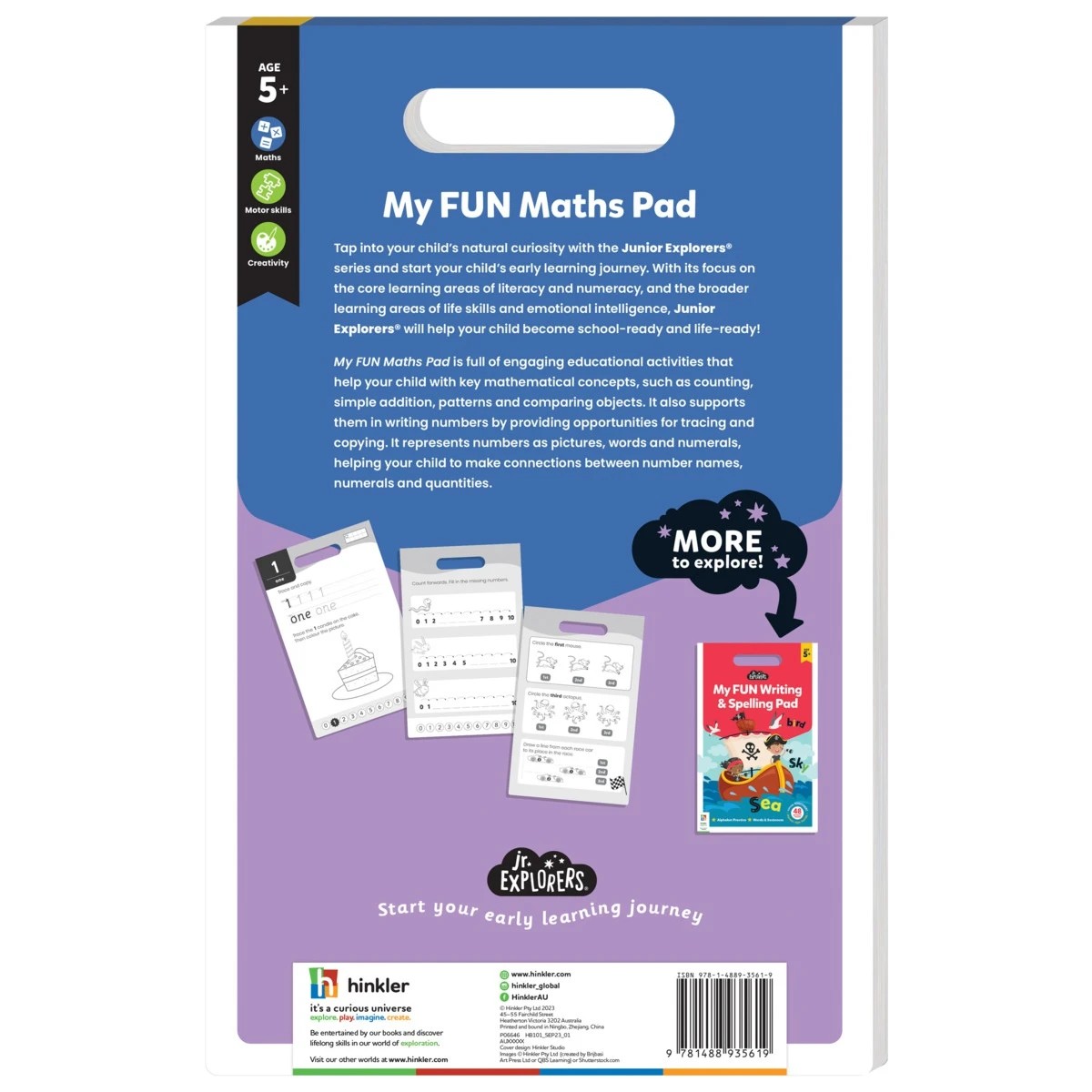 4 Junior Explorers: My Fun Maths Pad - Book, 4 of 4