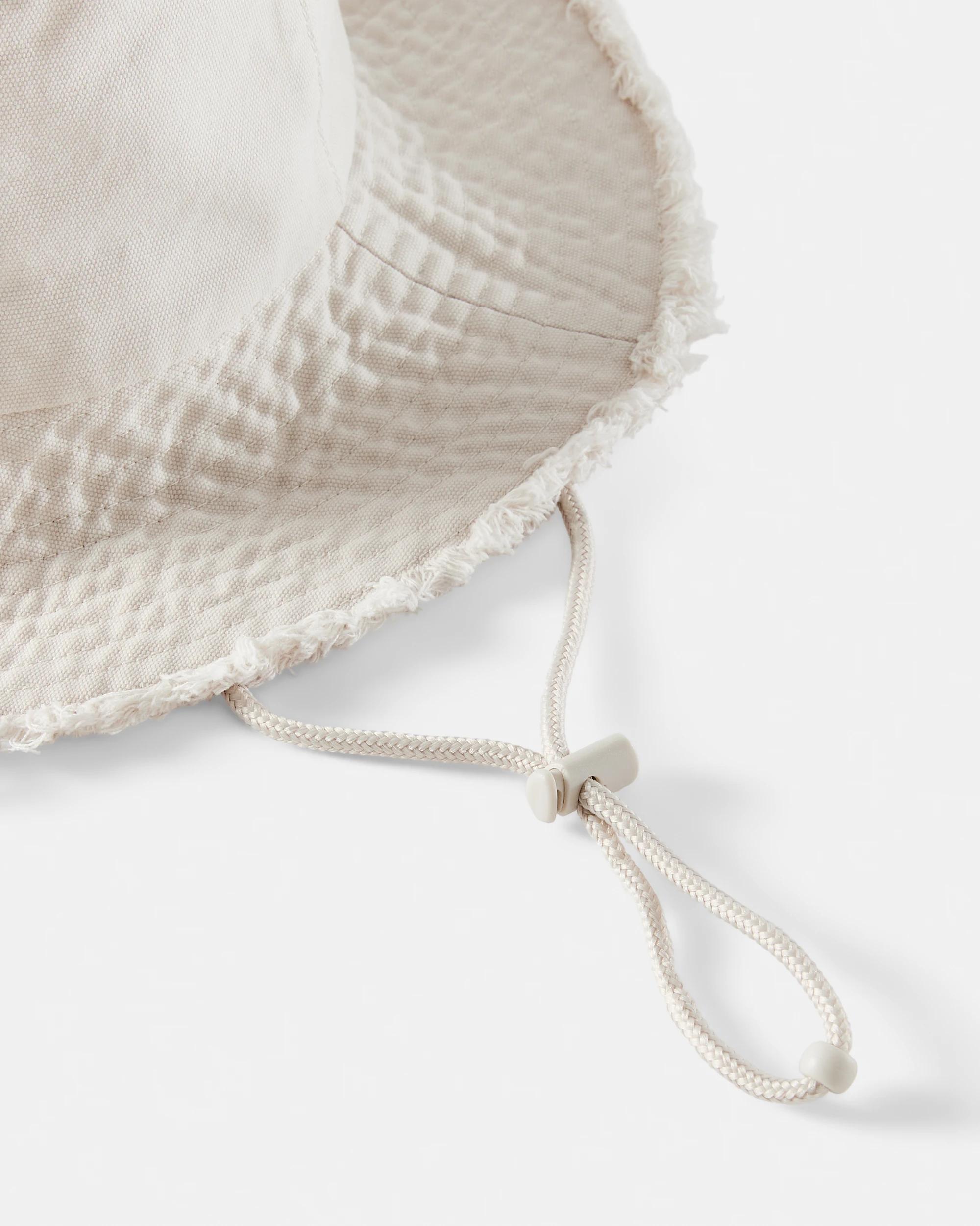 2 Draw String Bucket Hat Nat Beige, 2 of 2