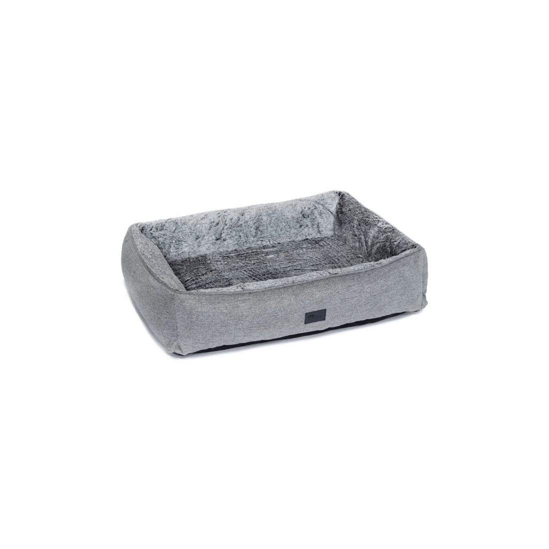 1 Superior Pet Goods Jumbo Faux Fur Dog Lounger Bed Grey Comfort Pet Bedding - Machine Washable Non Slip Base
 - Grey, 1 of 5