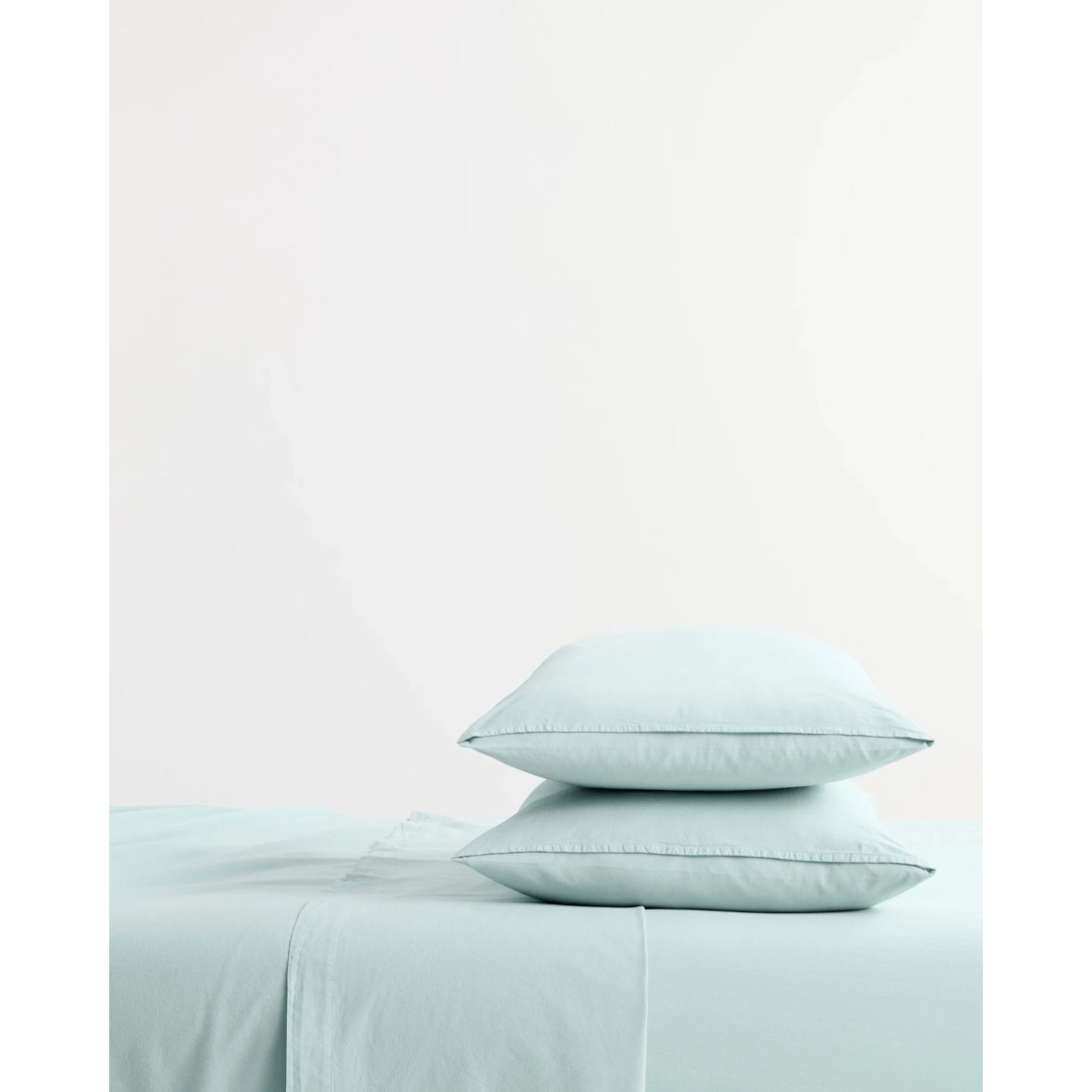 3 Arlo Cotton Stonewash Fitted Sheet - Blue, 3 of 4
