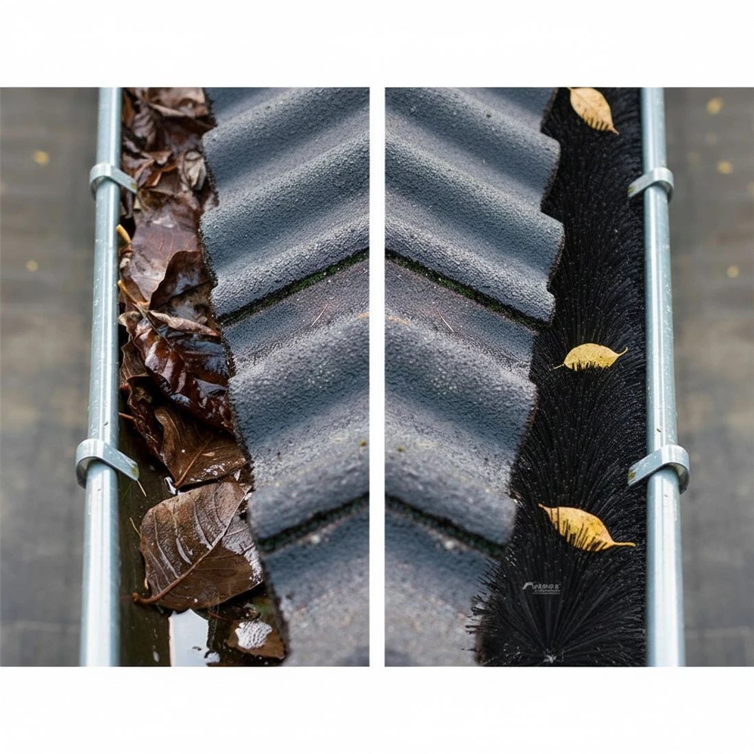 2 Gardeon Gutter Guard Brush 22M 92X10cm 24PCS - Black, 2 of 5