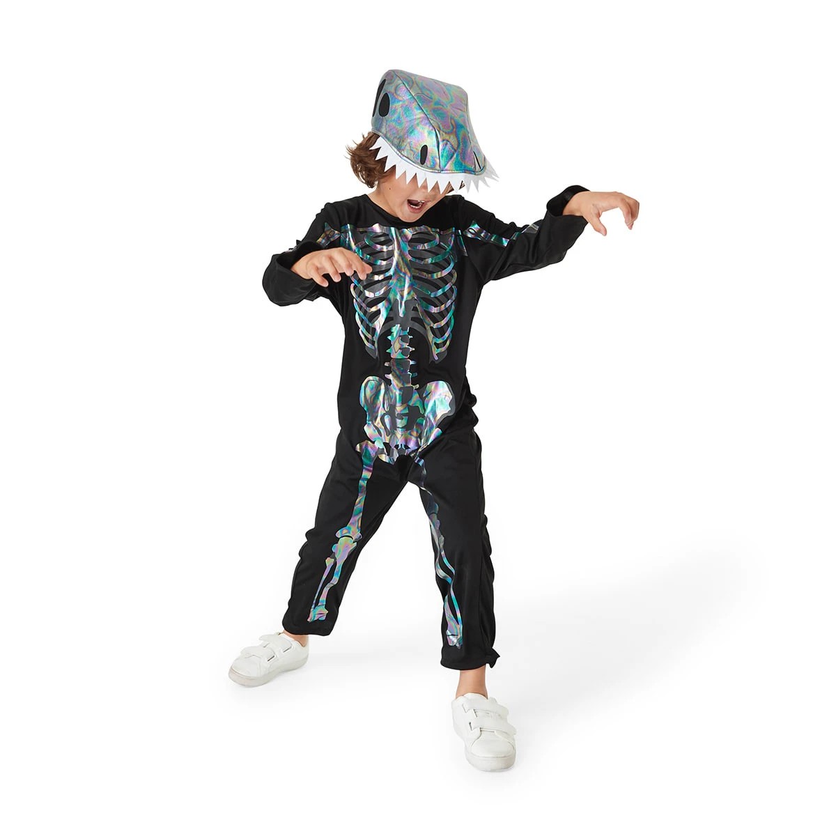 2 2 Piece Skeleton Dinosaur Costume - Ages 4-6, 2 of 10