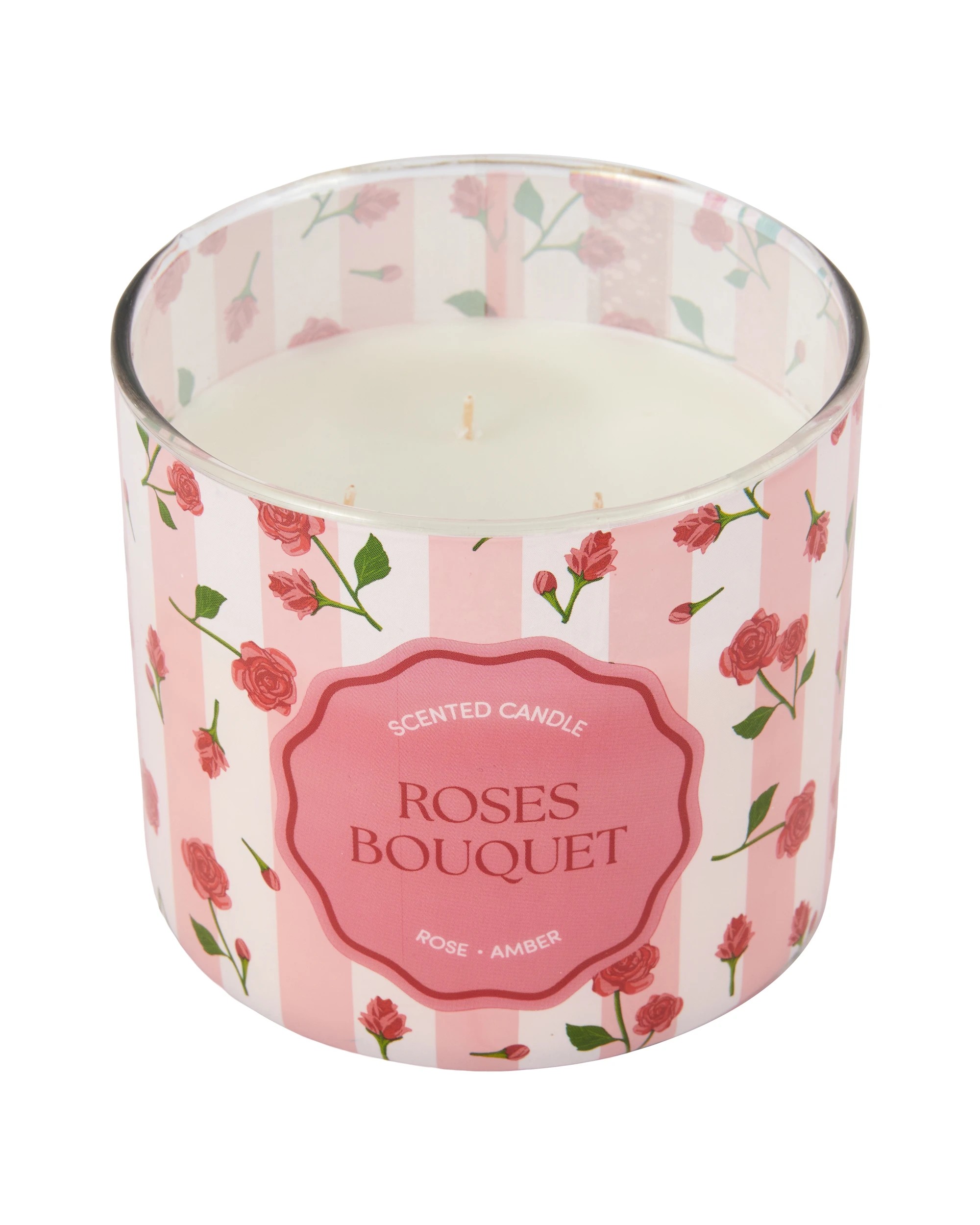2 Graphic Rose Bouquet Fragrant Candle, 2 of 5