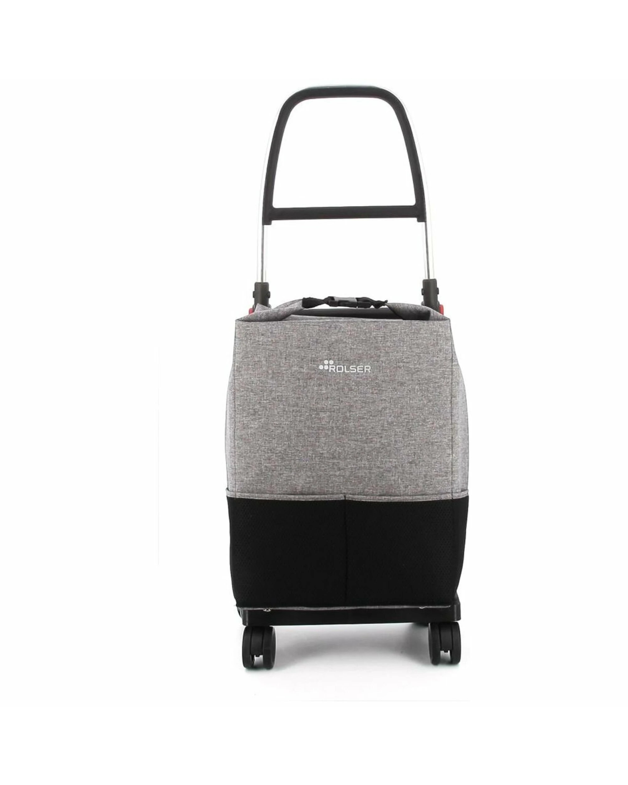 4 Rolser One Tweed TShop Foldable 4 Wheel Swivelling Trolley Grey, 4 of 5
