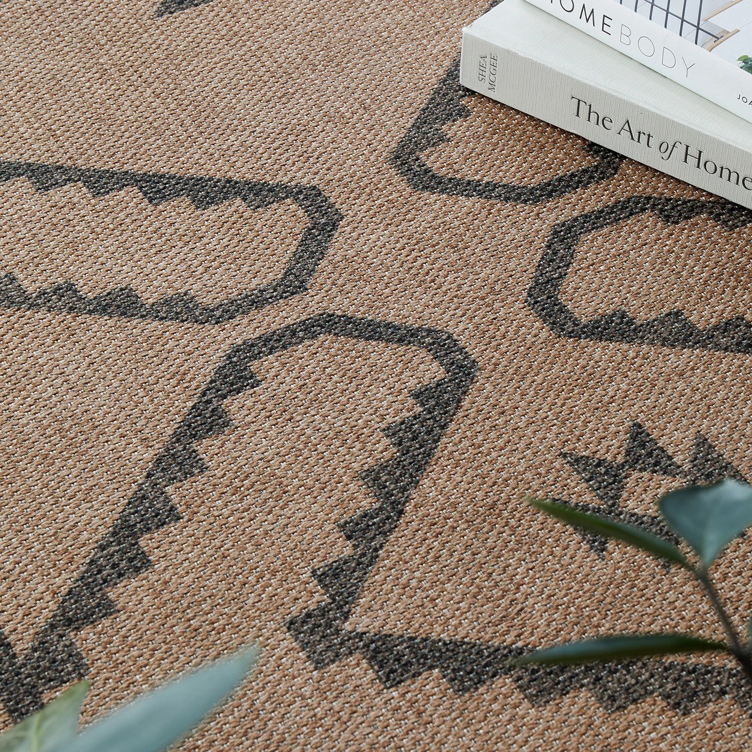 3 Common Ground Rugs Soleil Firuz 270x180cm - Large Outdoor Floor Rug - Brown, 3 of 9