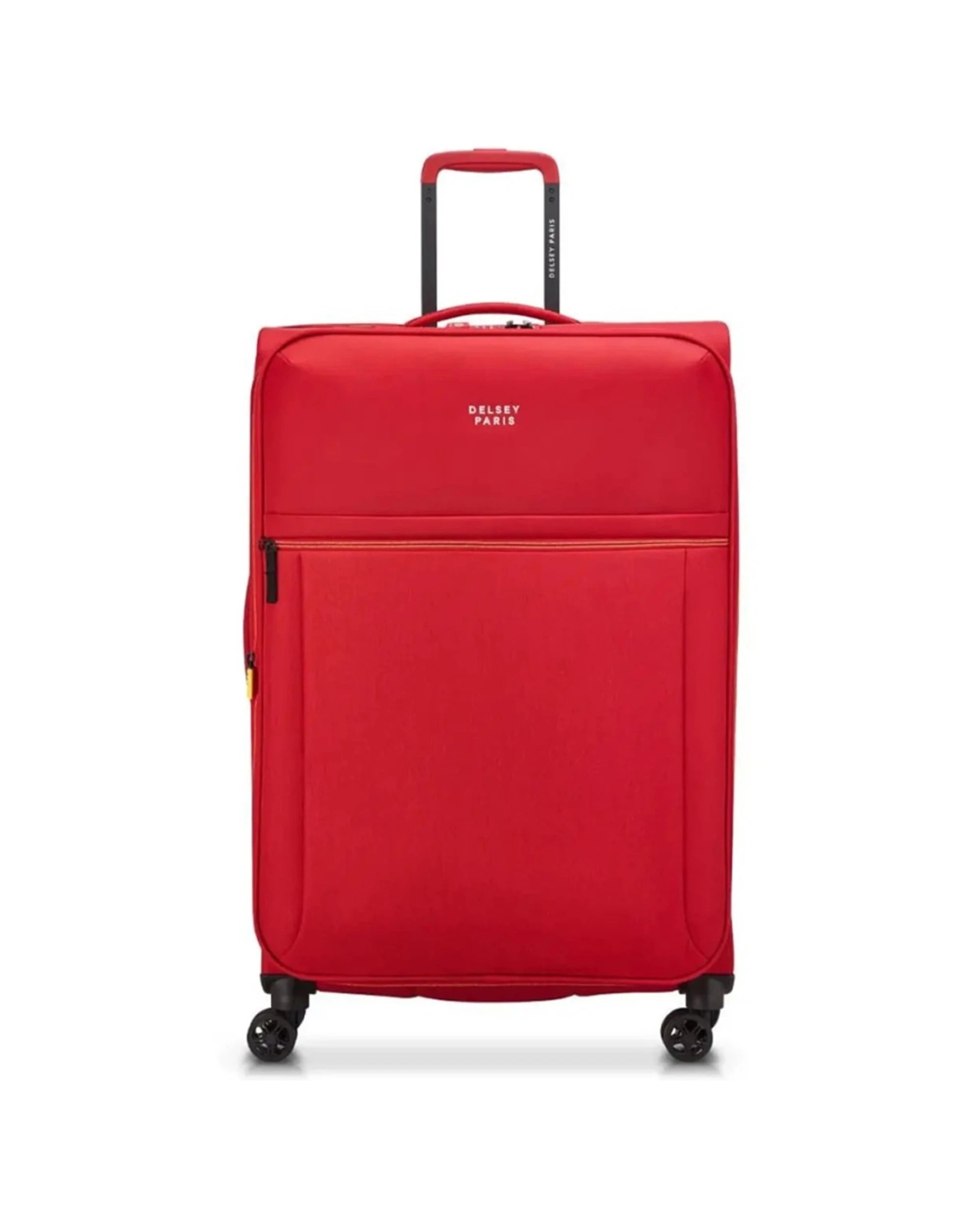 1 Delsey Luggage Brochant 3 Medium 67cm Expandable Travel Luggage Suitcase TSA Lock - Red, 1 of 7