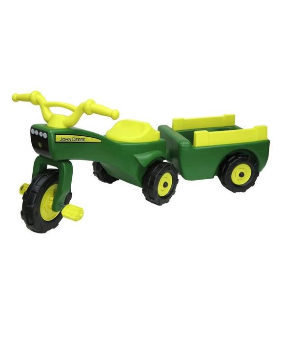 John Deere Trike and Wagon Set