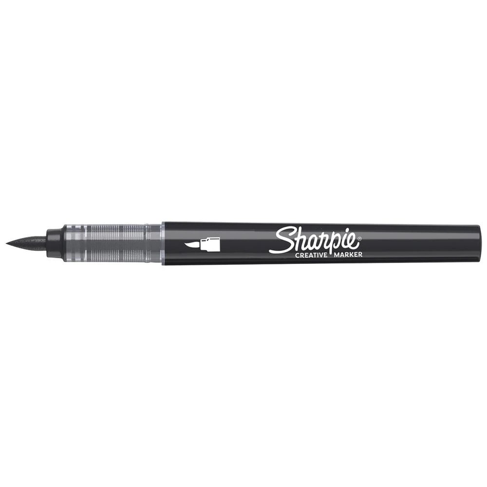 1 Sharpie Creative Acrylic Brush Marker Black, 1 of 6