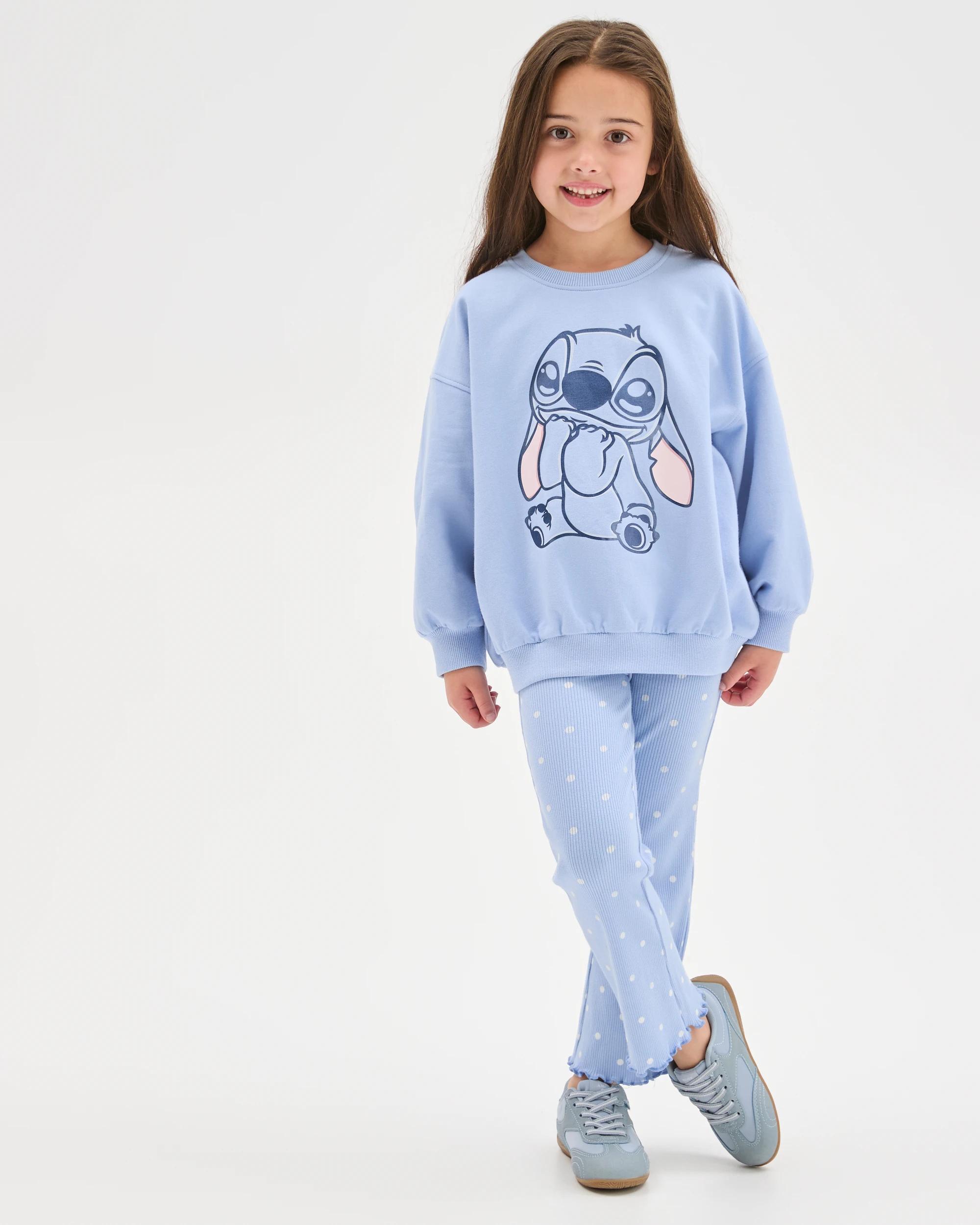 2 Disney Lilo & Stitch Australian Cotton Fleece Top and Flare Pants Set LILO BLUE FOIL, 2 of 7
