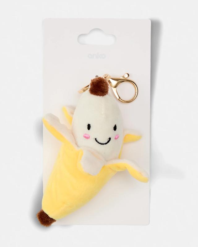 Fluffy Banana Charm Key