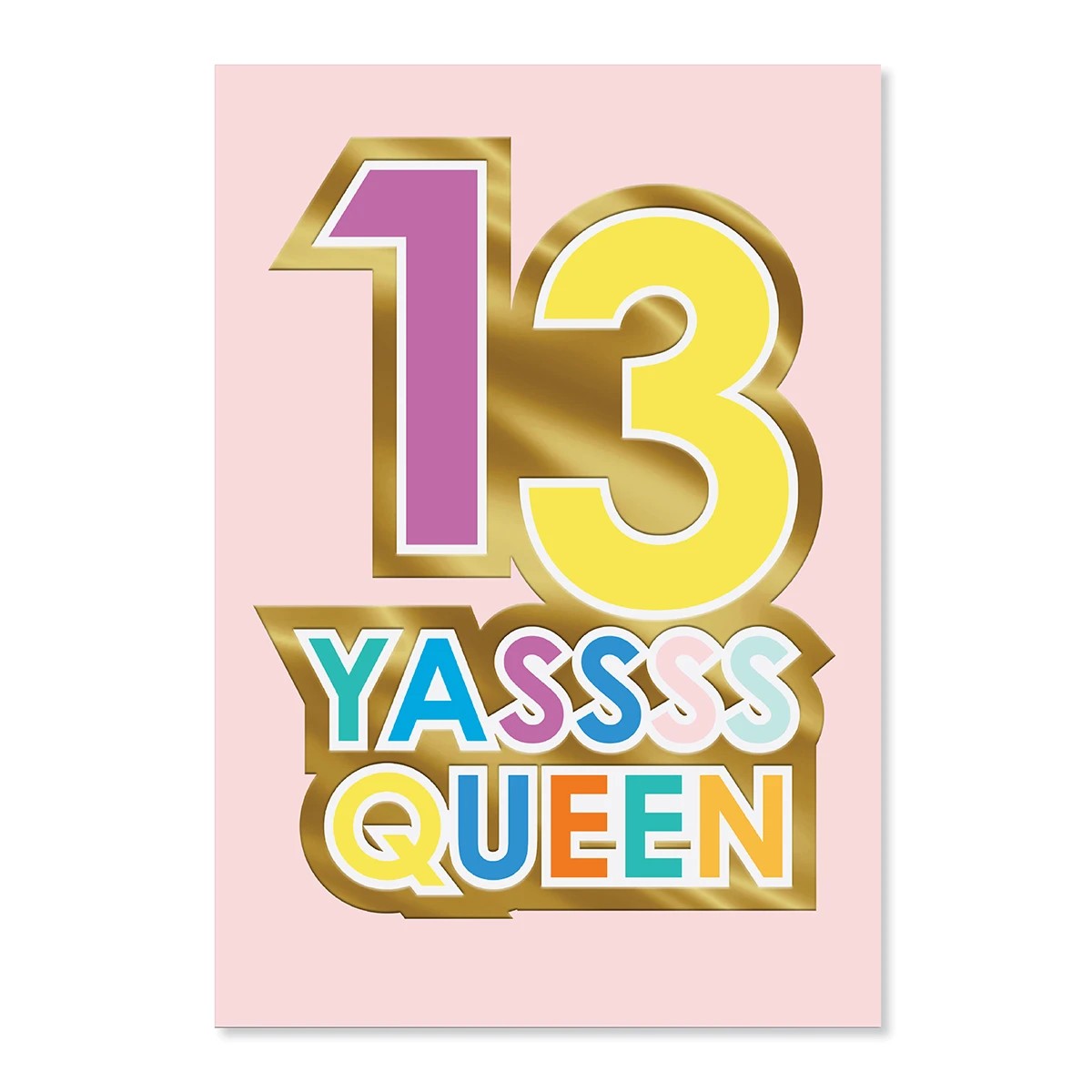 3 Hallmark 13th Birthday Card - Yassss Queen, 3 of 3