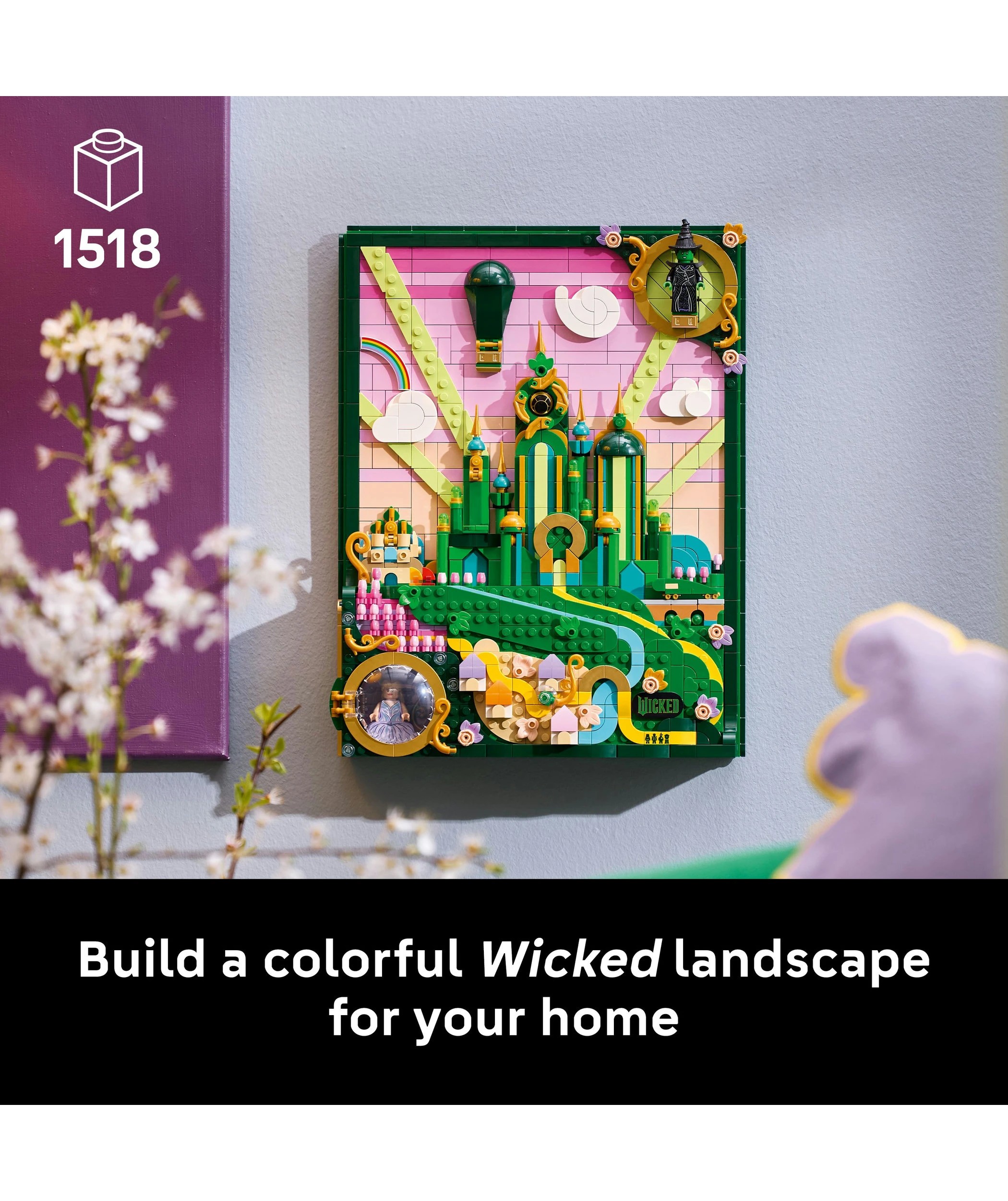 3 LEGO Wicked Emerald City Wall Art 75685, 3 of 10