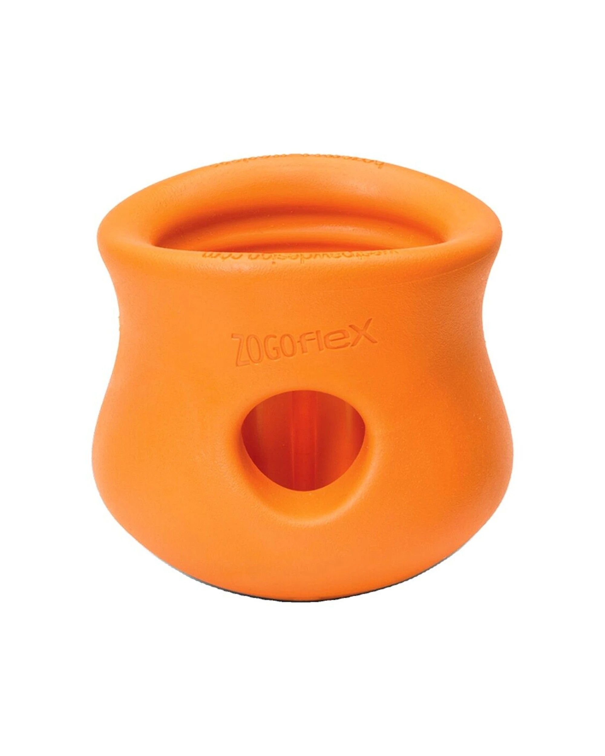 1 West Paw Toppl Stopper Dog Treat Puzzle Slow Feeder Small Zogoflex Dispenser - Orange, 1 of 1