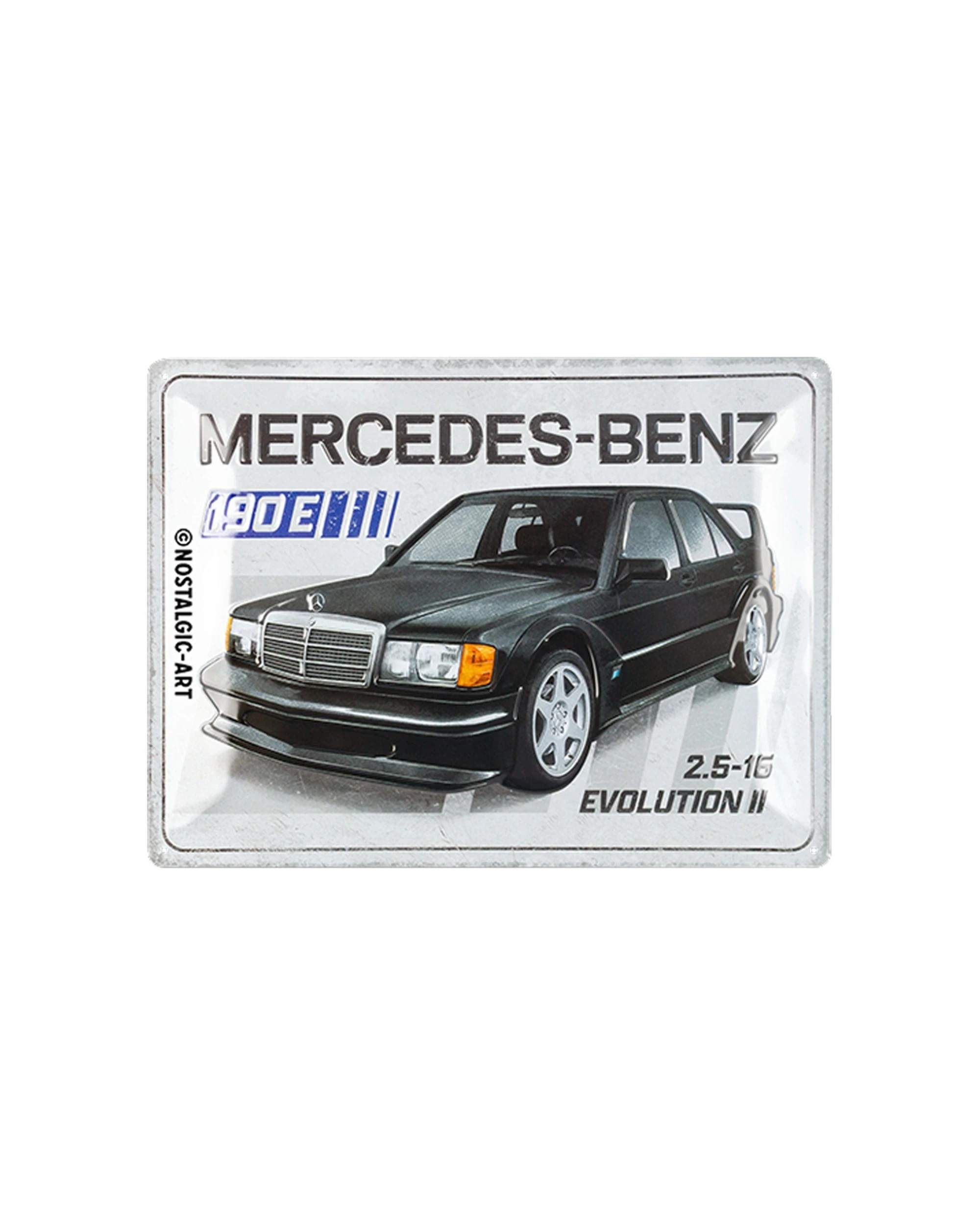 1 Nostalgic-Art Large 30x40cm Metal Wall Art Sign Plaque - Mercedes-Benz 190 E 2.5-16 Evolution II - Multi, 1 of 1