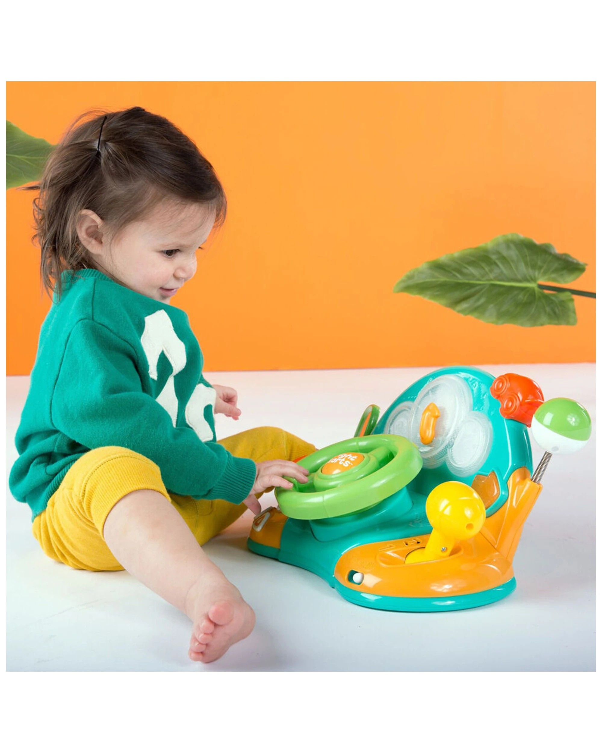 8 Bright Starts Lights And Colors Driver Steering Wheel Baby Toy 6 Months Plus - Multi, 8 of 8