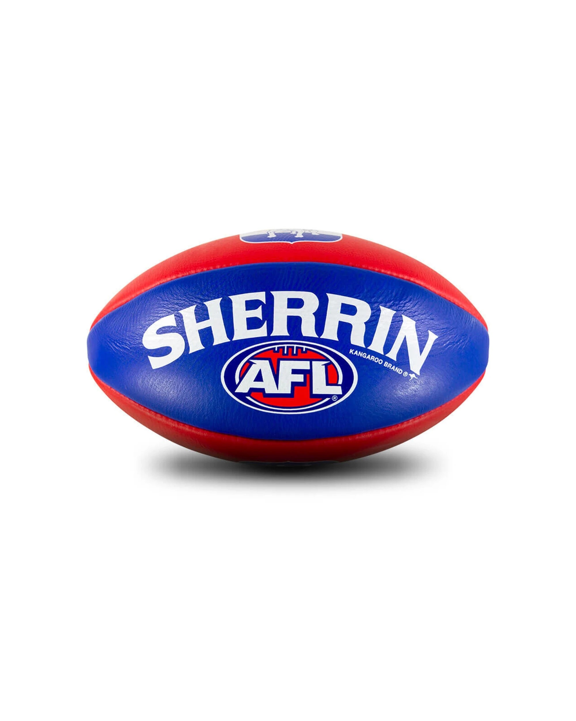 3 Sherrin AFL Team Leather Football Western Bulldogs Size 5 2 Pack Training - Multi, 3 of 5