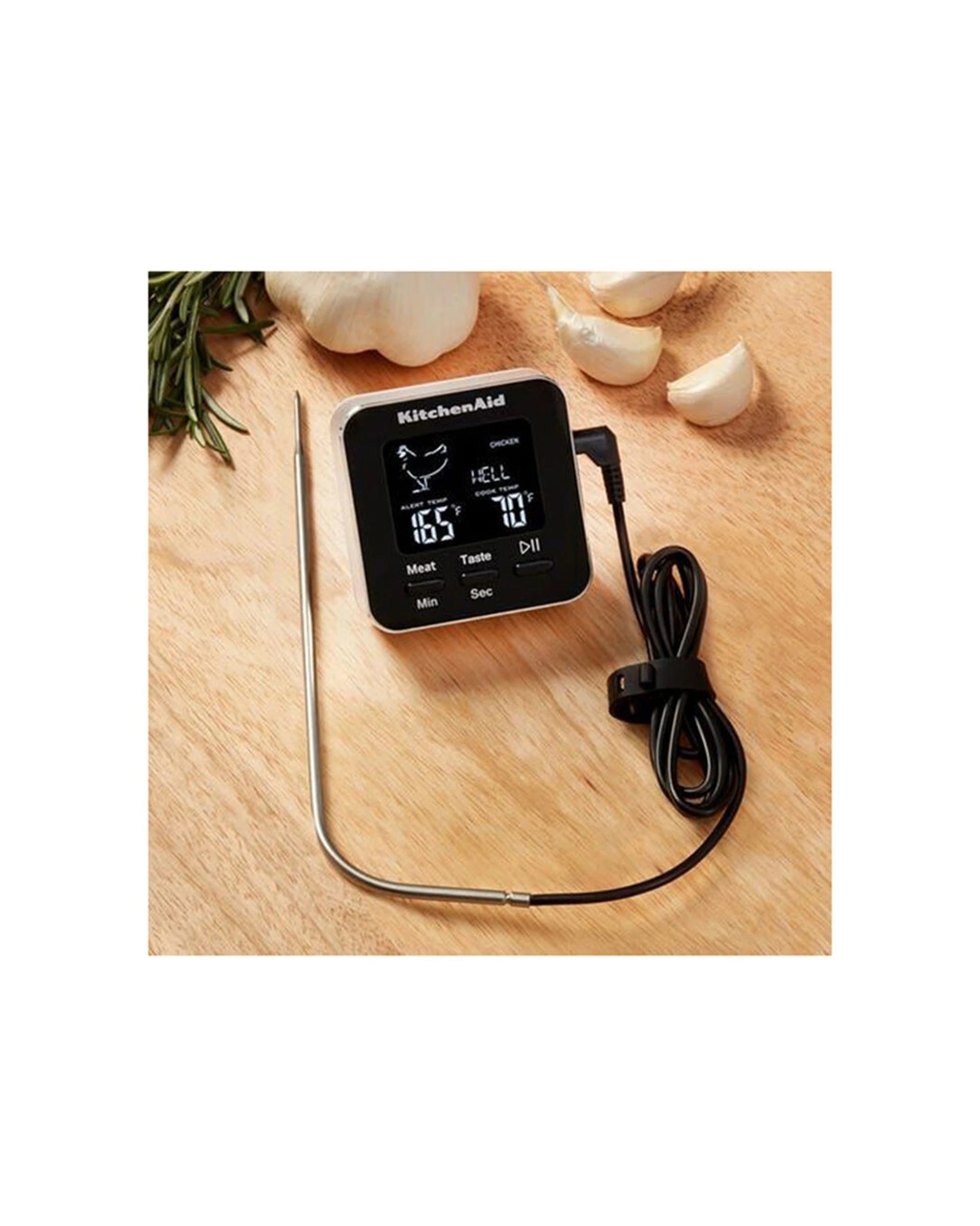 KitchenAid Digital Leave-In Probe Roasting Thermometer With Timer Minus ...