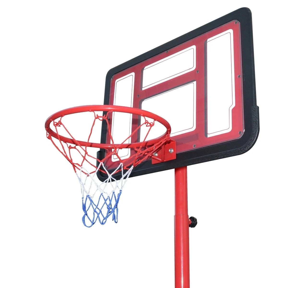 3 Genki 1.05 1.65m Kid Portable Basketball Hoop Stand Backboard Net Ring Ball Set, 3 of 4