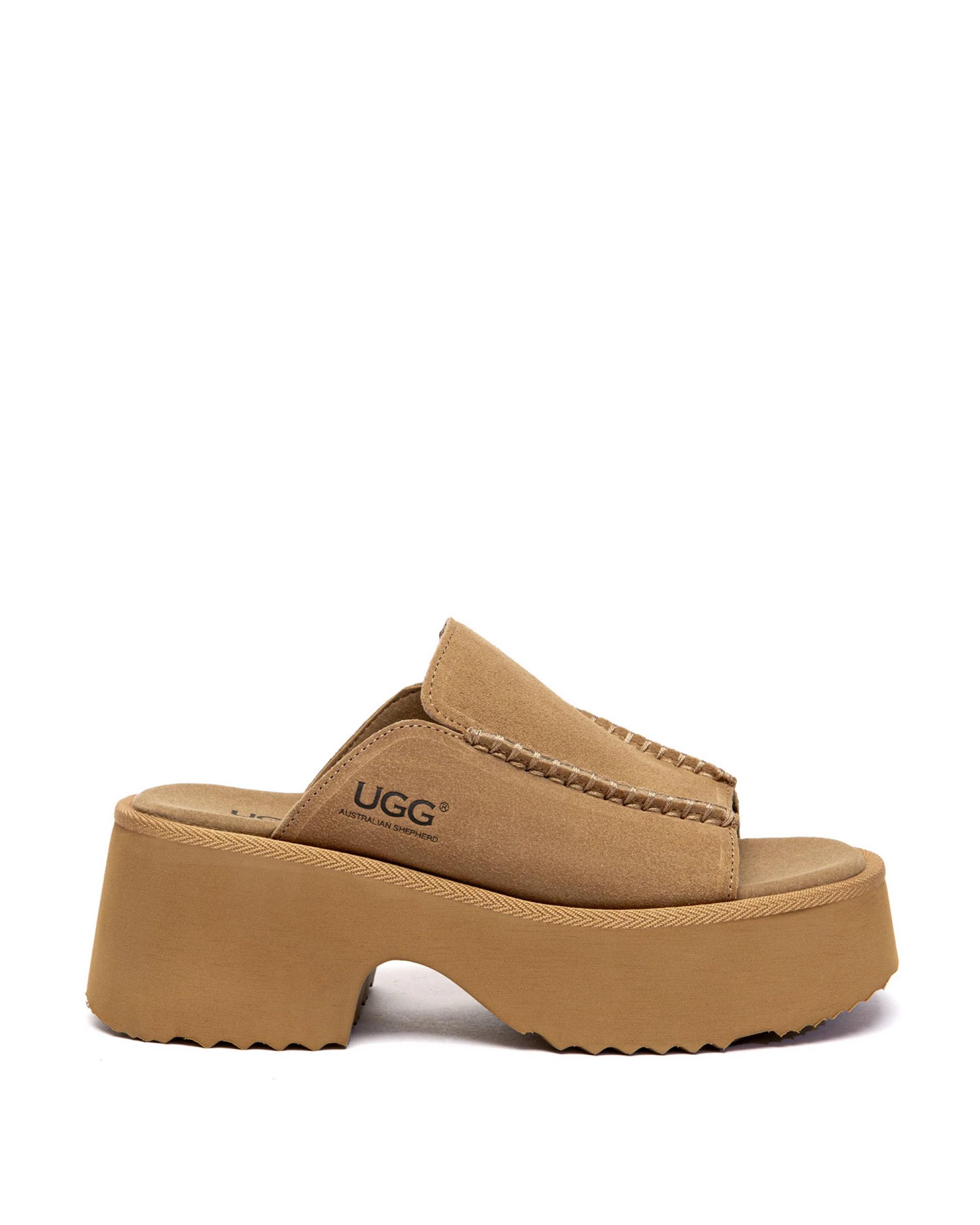 1 Australian Shepherd UGG Women Haive Sandals CHESTNUT, 1 of 5