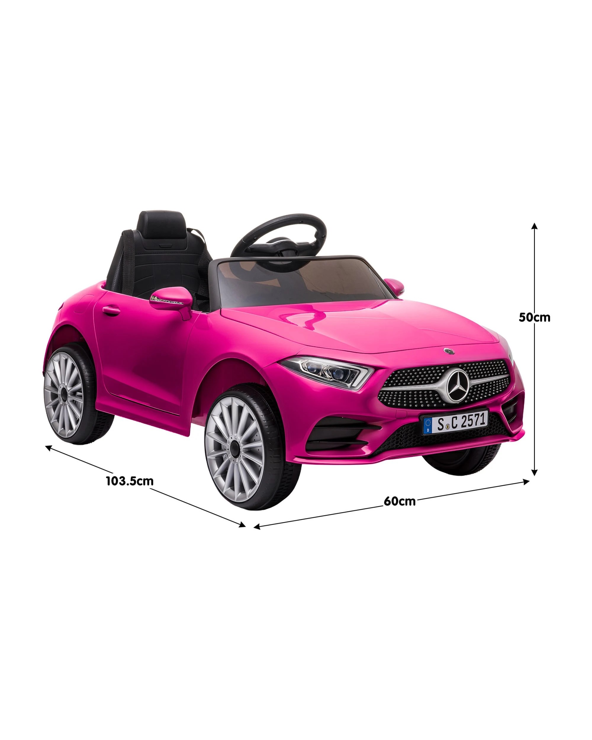 6 Kahuna Mercedes Benz CLS 350 Kids Electric Ride On Car with Remote Control - Pink - Pink, 6 of 6