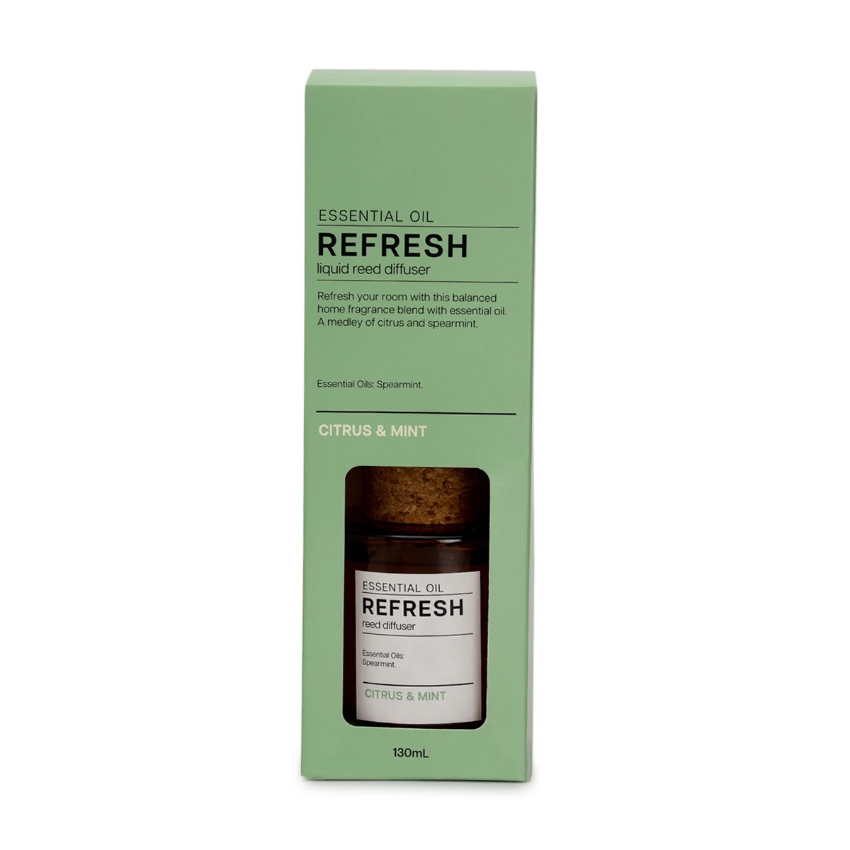 5 Aroma Refresh Citrus and Mint Liquid Reed Diffuser 130ml, 5 of 6