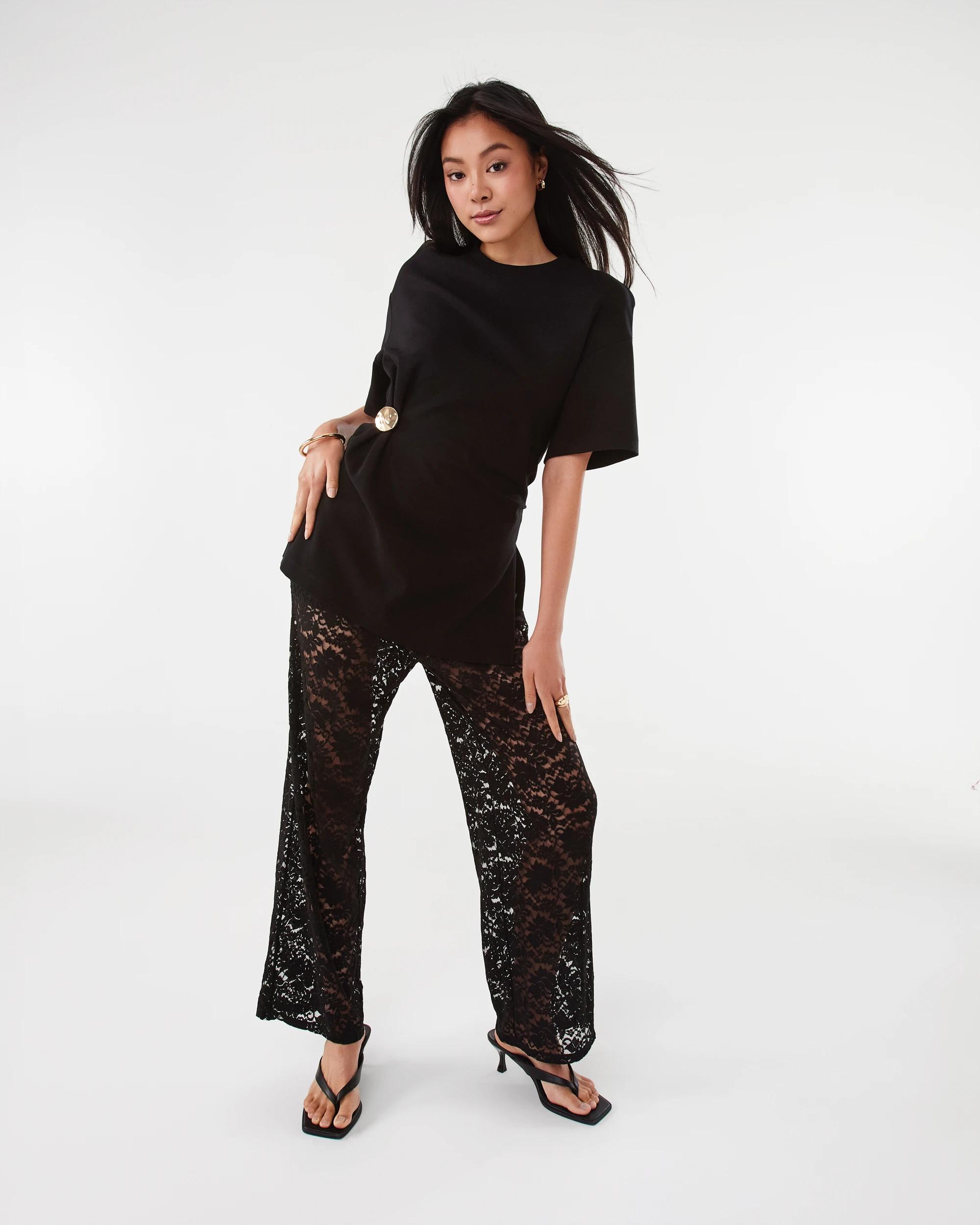 2 Lace Pants Black, 2 of 7