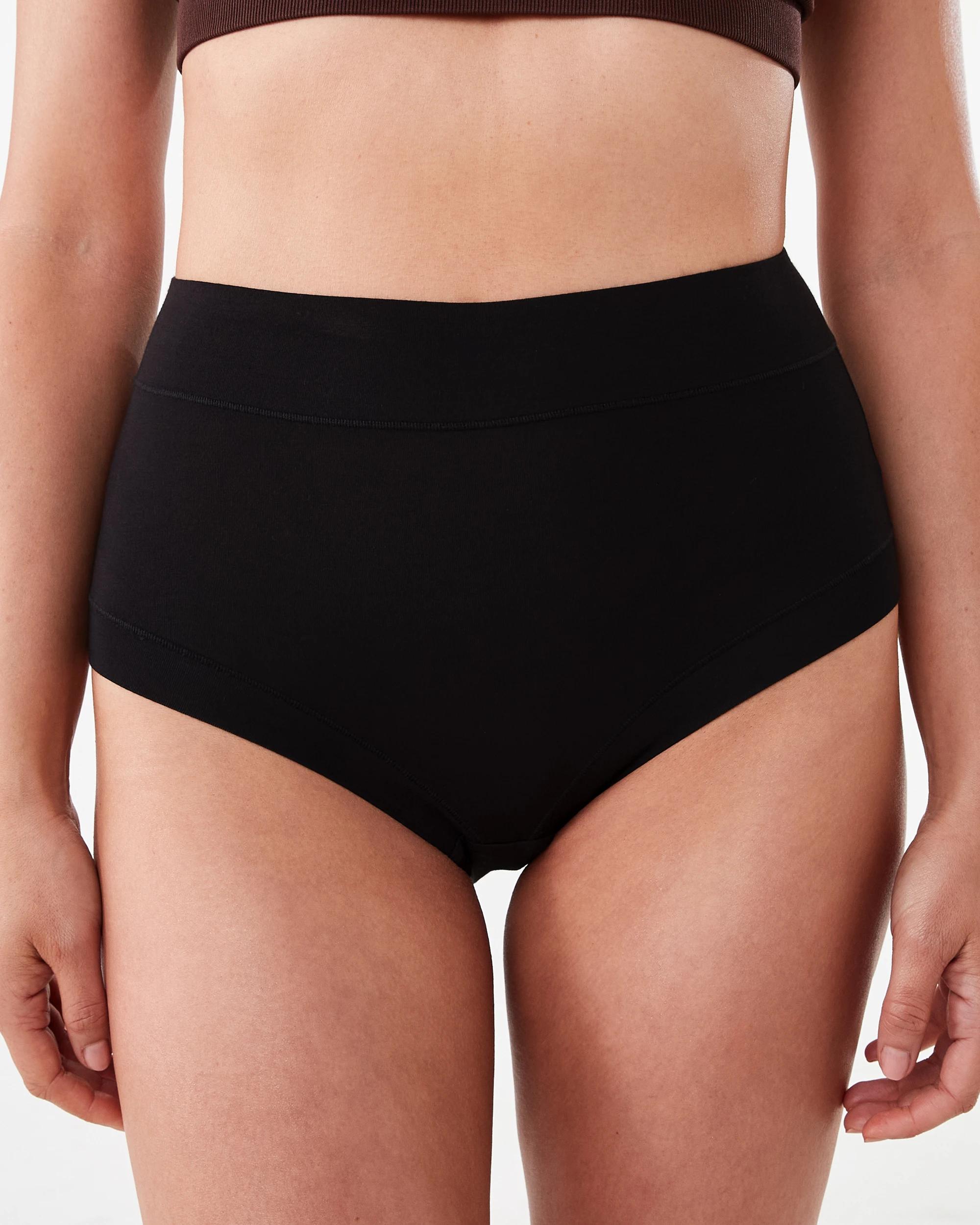 1 3 Pack Bamboo Full Briefs BLACK, 1 of 6