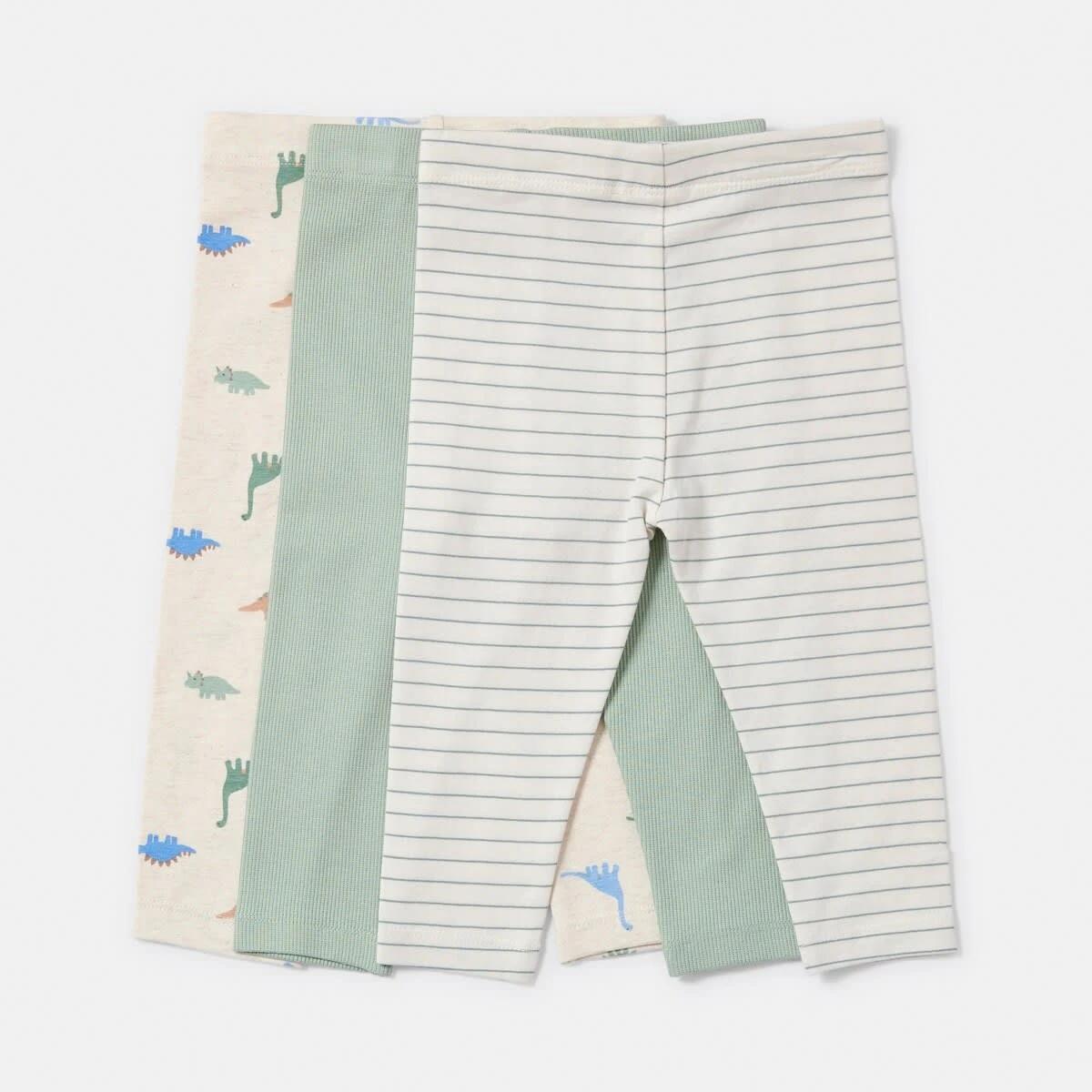 2 3 Pack Print Leggings GREEN DINOS, 2 of 8