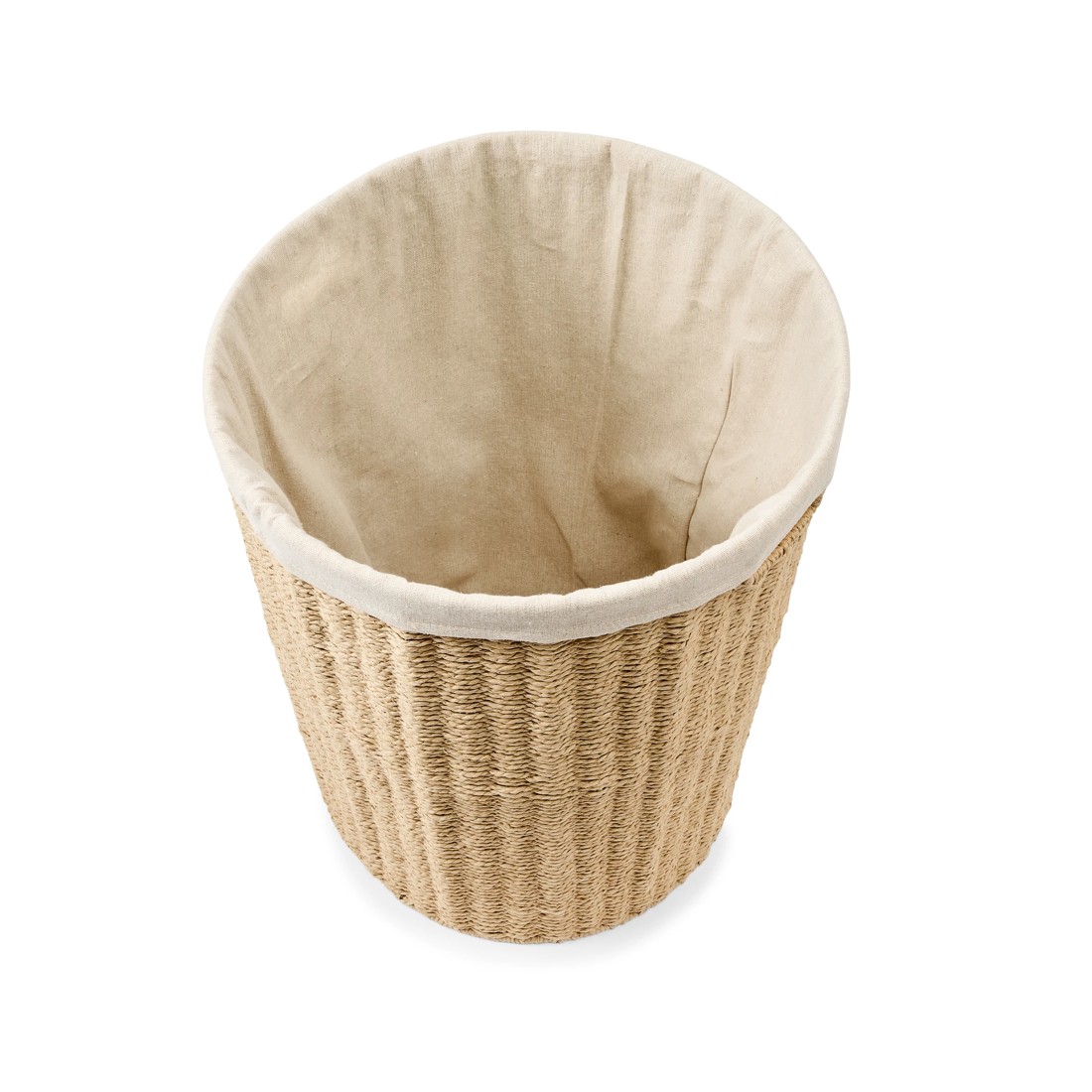 7 Round Paper Rope Hamper with Lid - Beige, 7 of 9