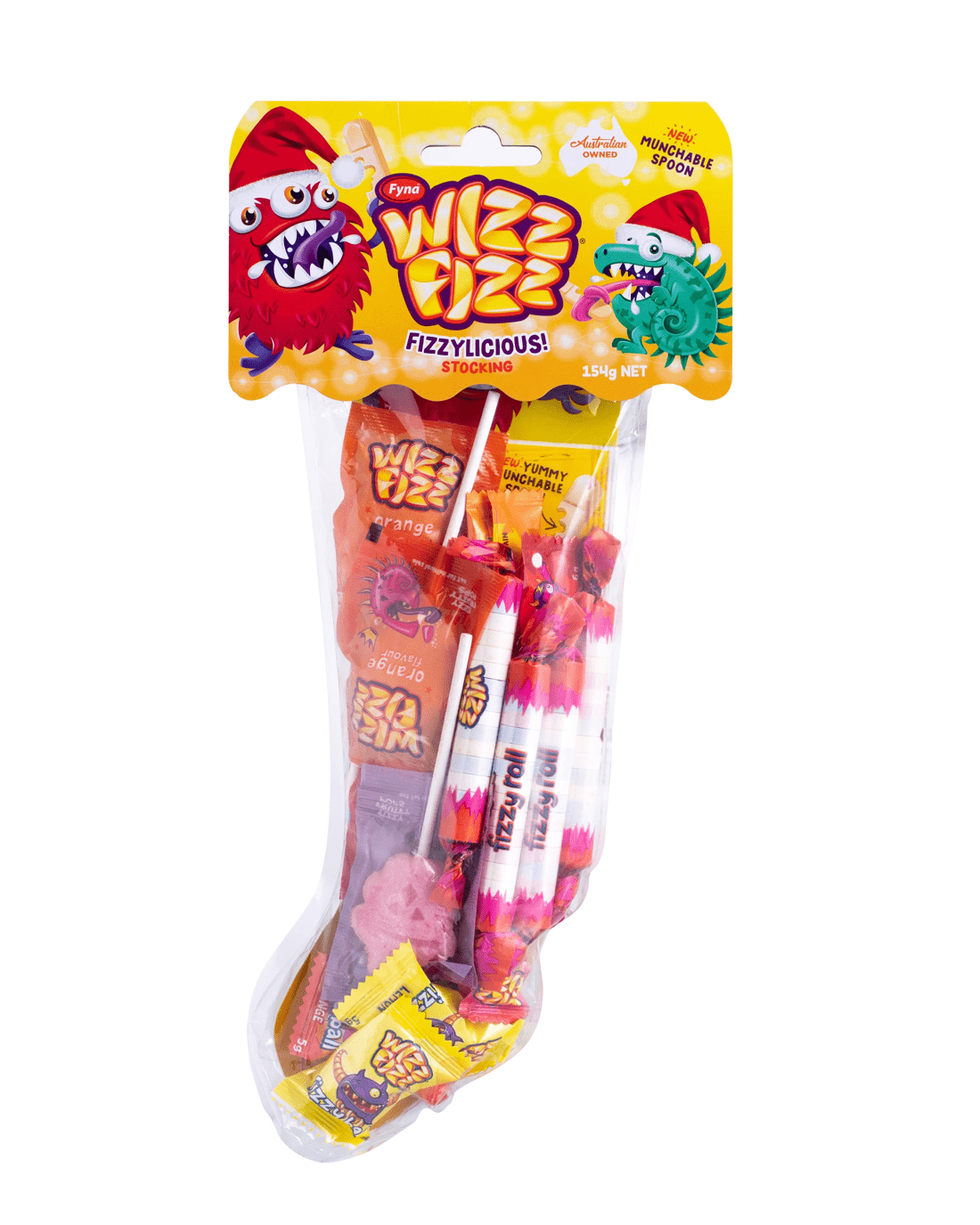 1 Fyna Wizz Fizz Fizzylicious Stocking 154g, 1 of 3