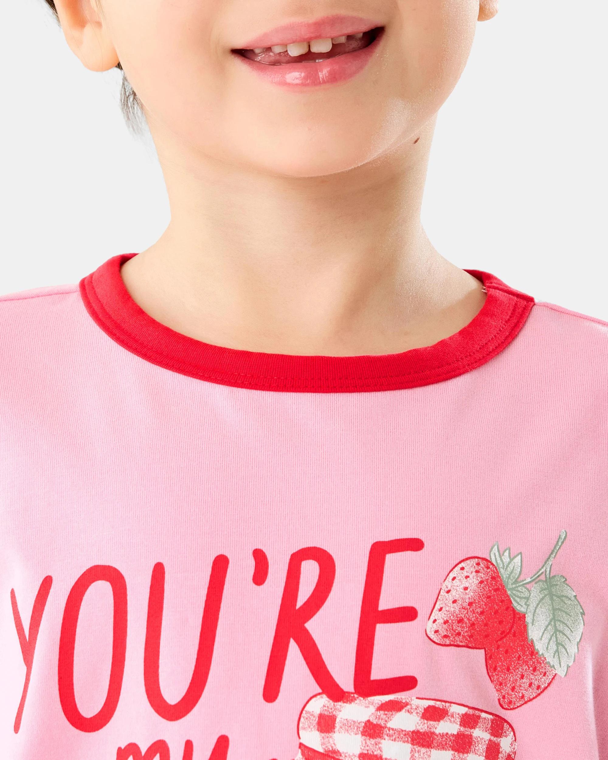 4 Short Sleeve Lounge Pyjama Set Pnk Jam, 4 of 9