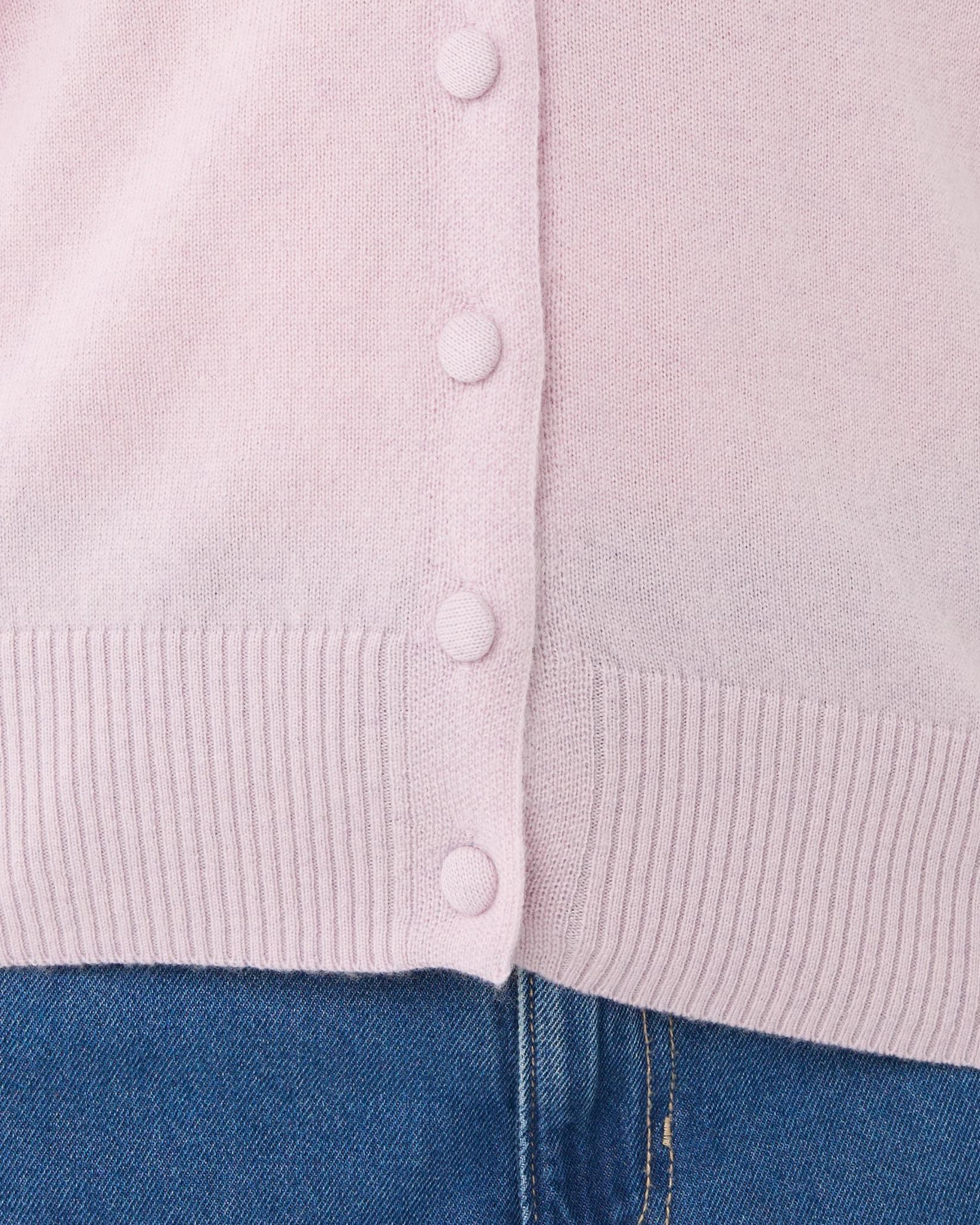 6 Merino Wool Cardigan Soft Prpl, 6 of 7