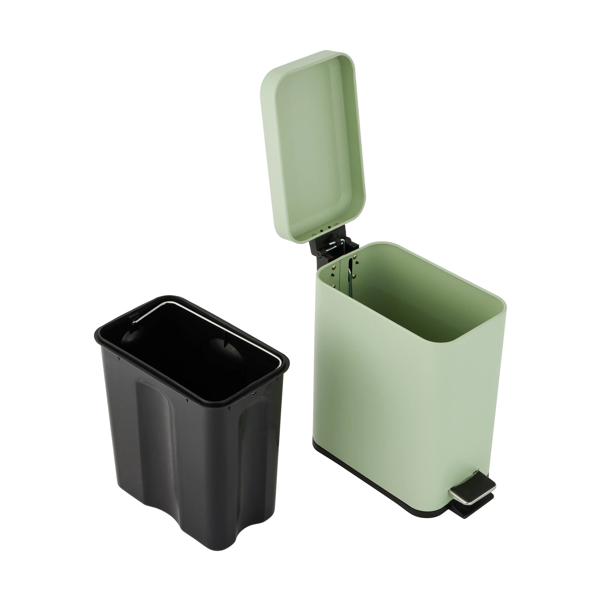 4 5L Slim Line Bin - Sage, 4 of 6
