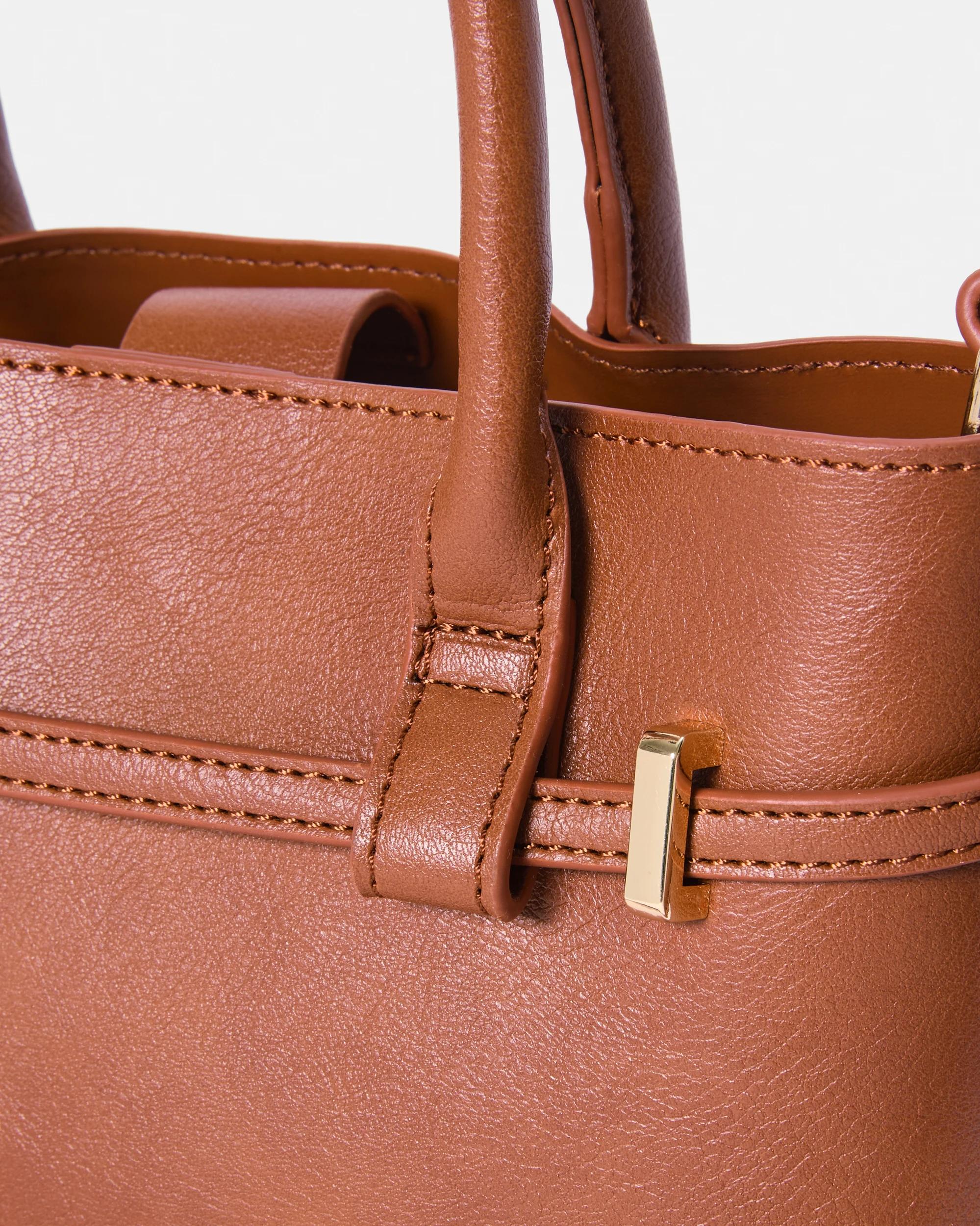 3 Top Handle Crossbody Bag Warm Umber, 3 of 8