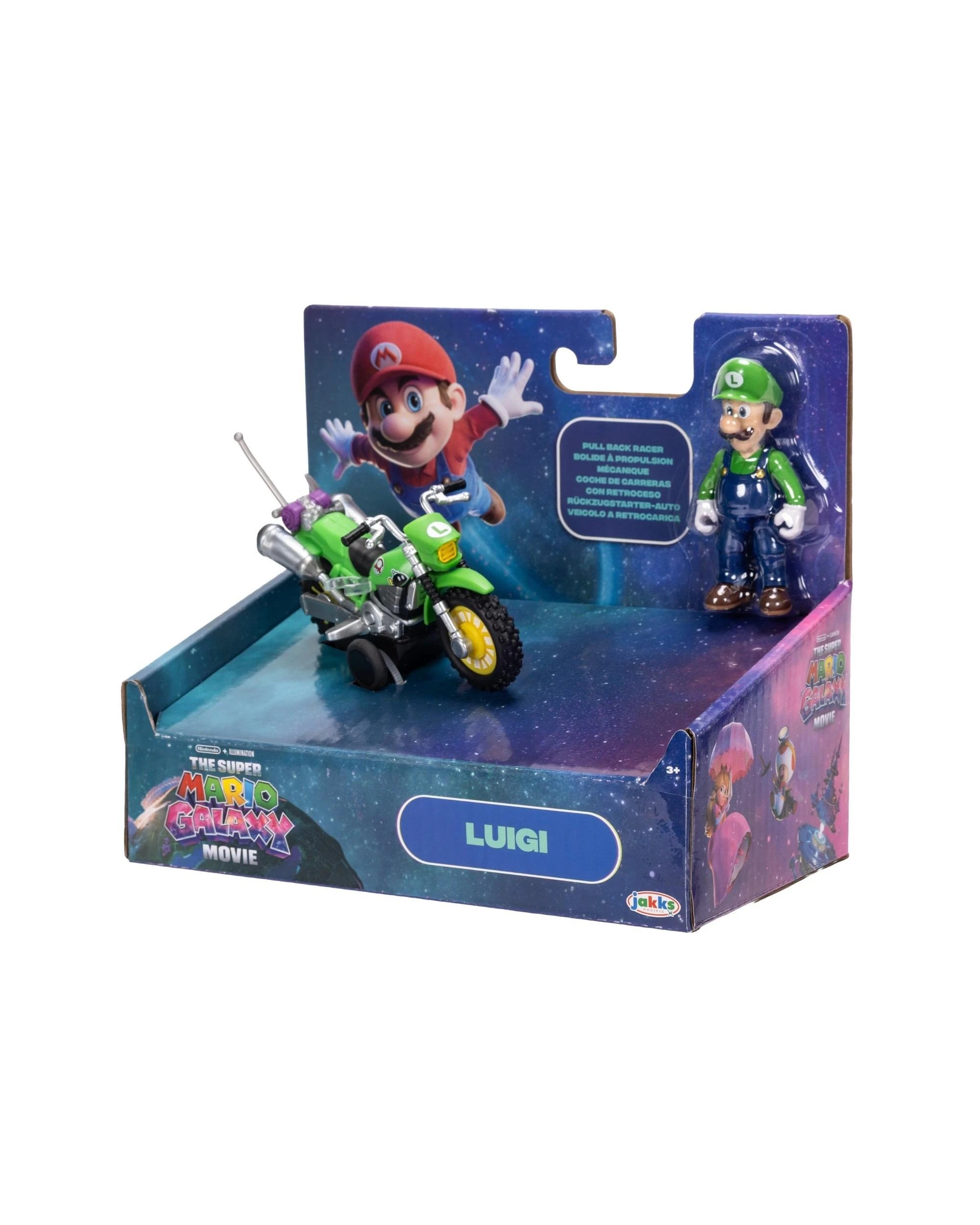 2 The Super Mario Galaxy Movie Pull Back Racer Luigi Figure, 2 of 10