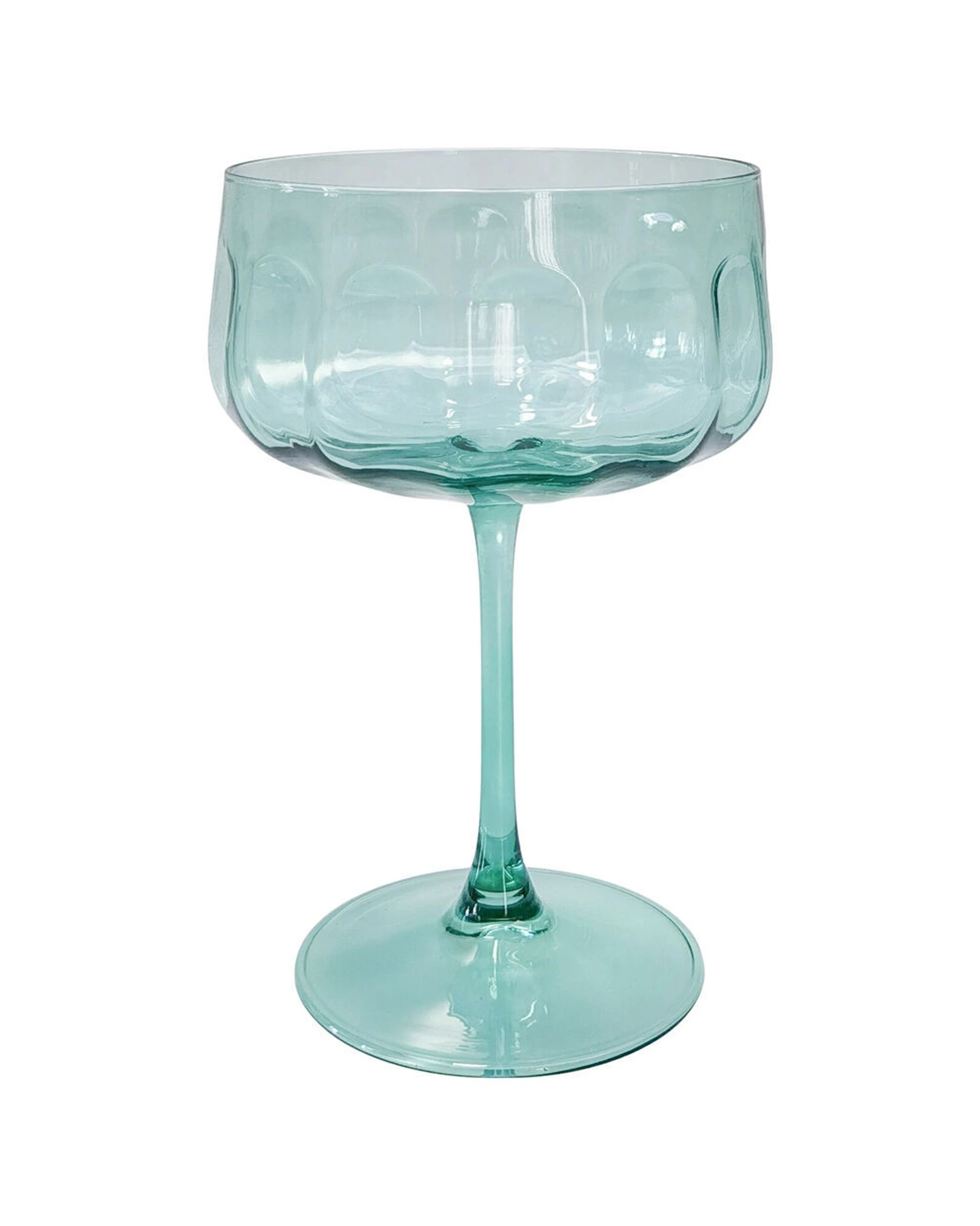 2 Urban 6PK Tillie Coupe Cocktail Drinking Glass 365ml 16cm Set - Green, 2 of 3