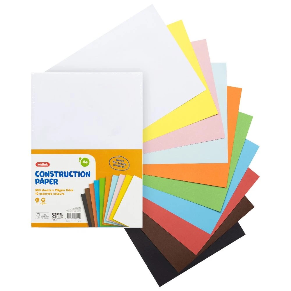 5 Kadink Construction Paper A4 Assorted 500 Pack, 5 of 6