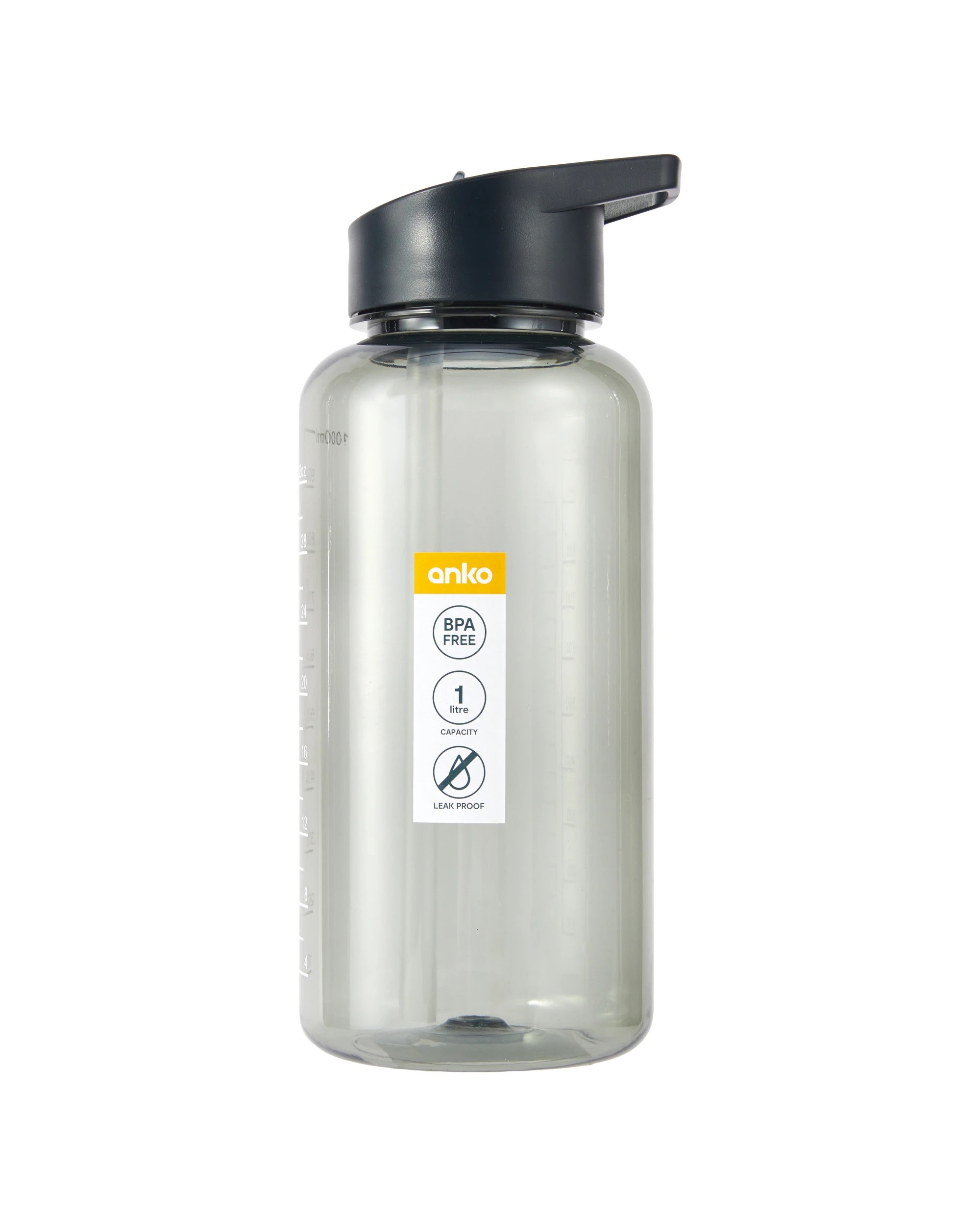 7 1L Grey Drink Bottle with Handle, 7 of 7