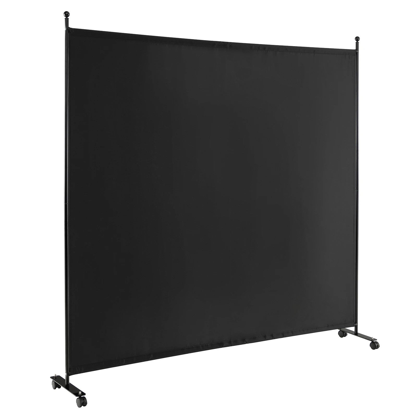 1 Costway 1 Panel Mobile Room Divider Screen Privacy Screen Wall Partition Stand Home Office - Grey, 1 of 3
