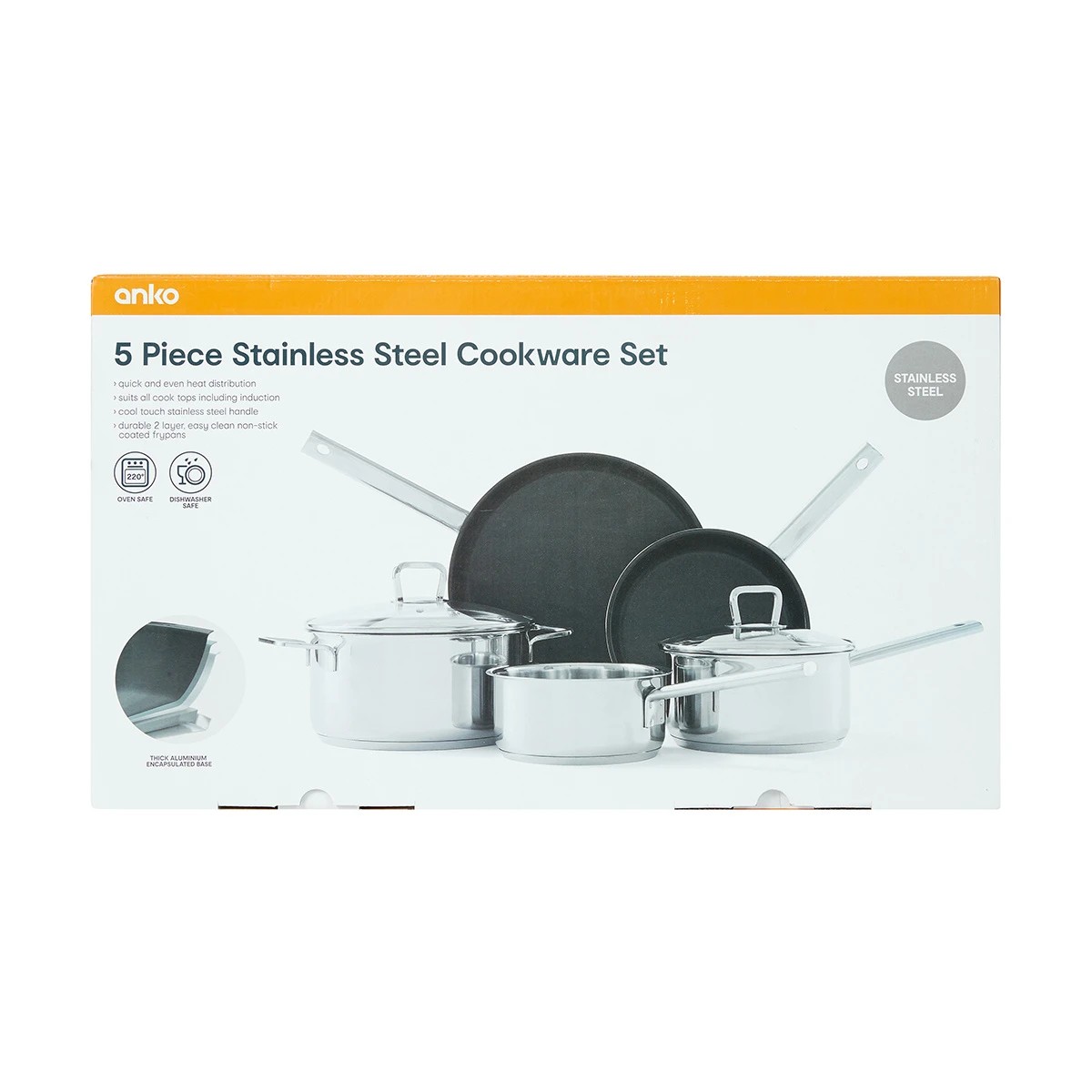 10 5 Piece Stainless Steel Cookware Set, 10 of 10
