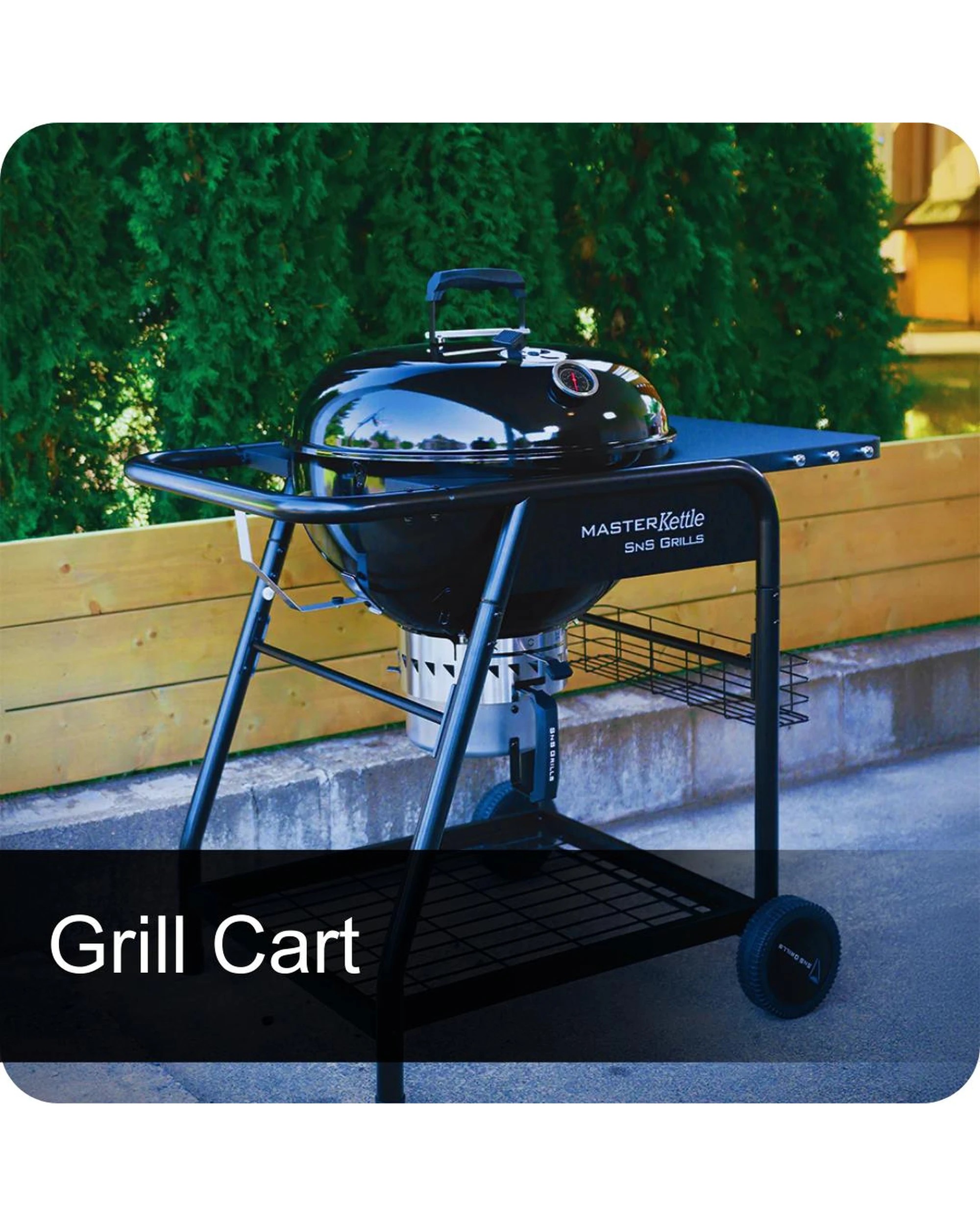 5 SNS Grills Slow N' Sear MasterKettle Charcoal Grill + Smoker Combo, 5 of 10
