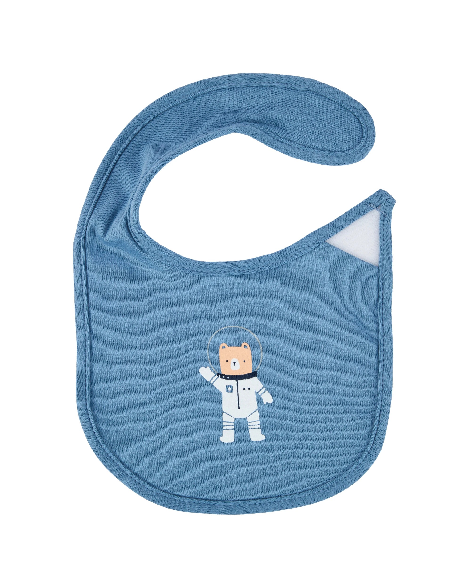 3 3 Pack Organic Cotton Bibs - Space, 3 of 5